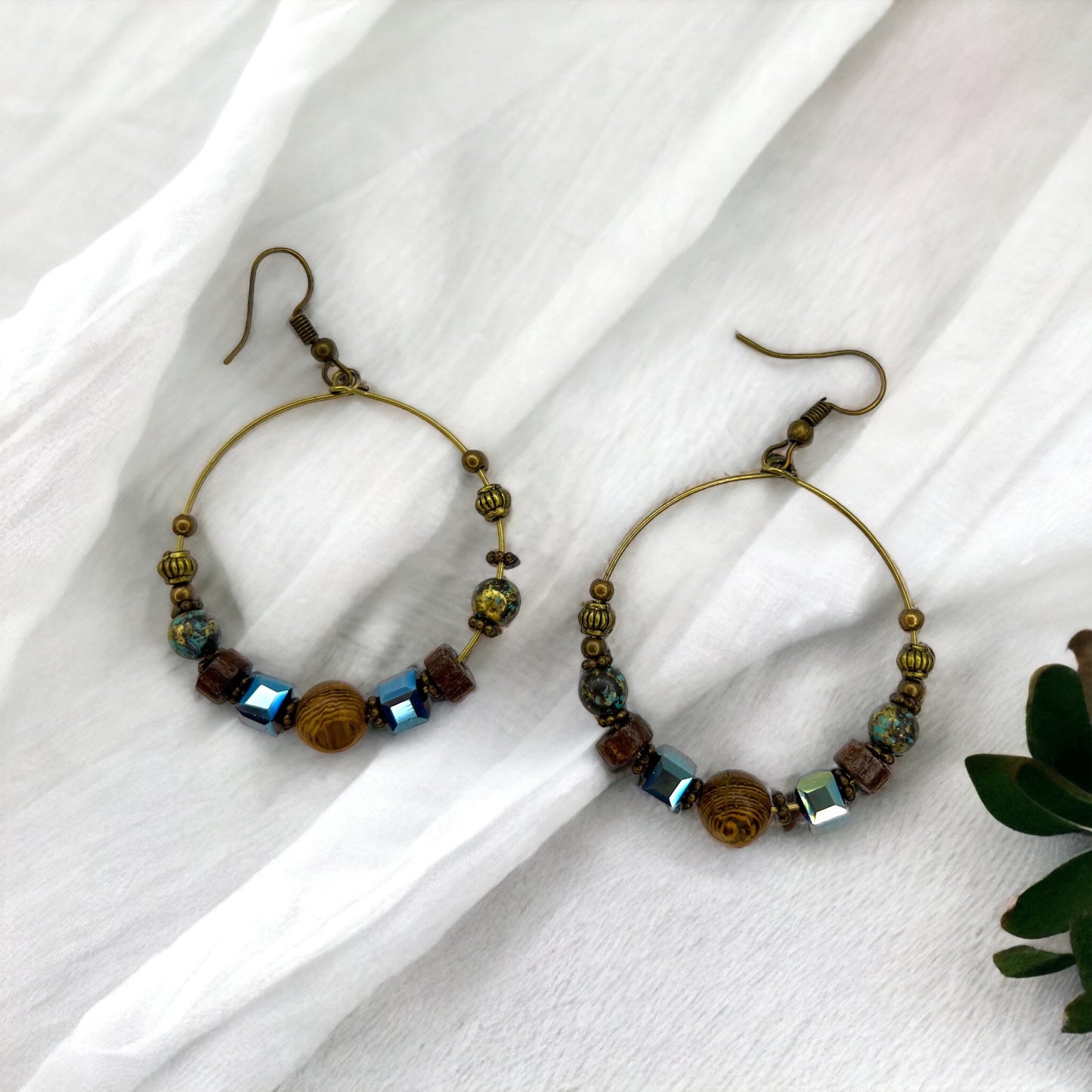 Stunning Handmade Beaded Boho Earrings - Rustic Chic Western Style, Perfect Gift! - Rhythms of Grace Creative