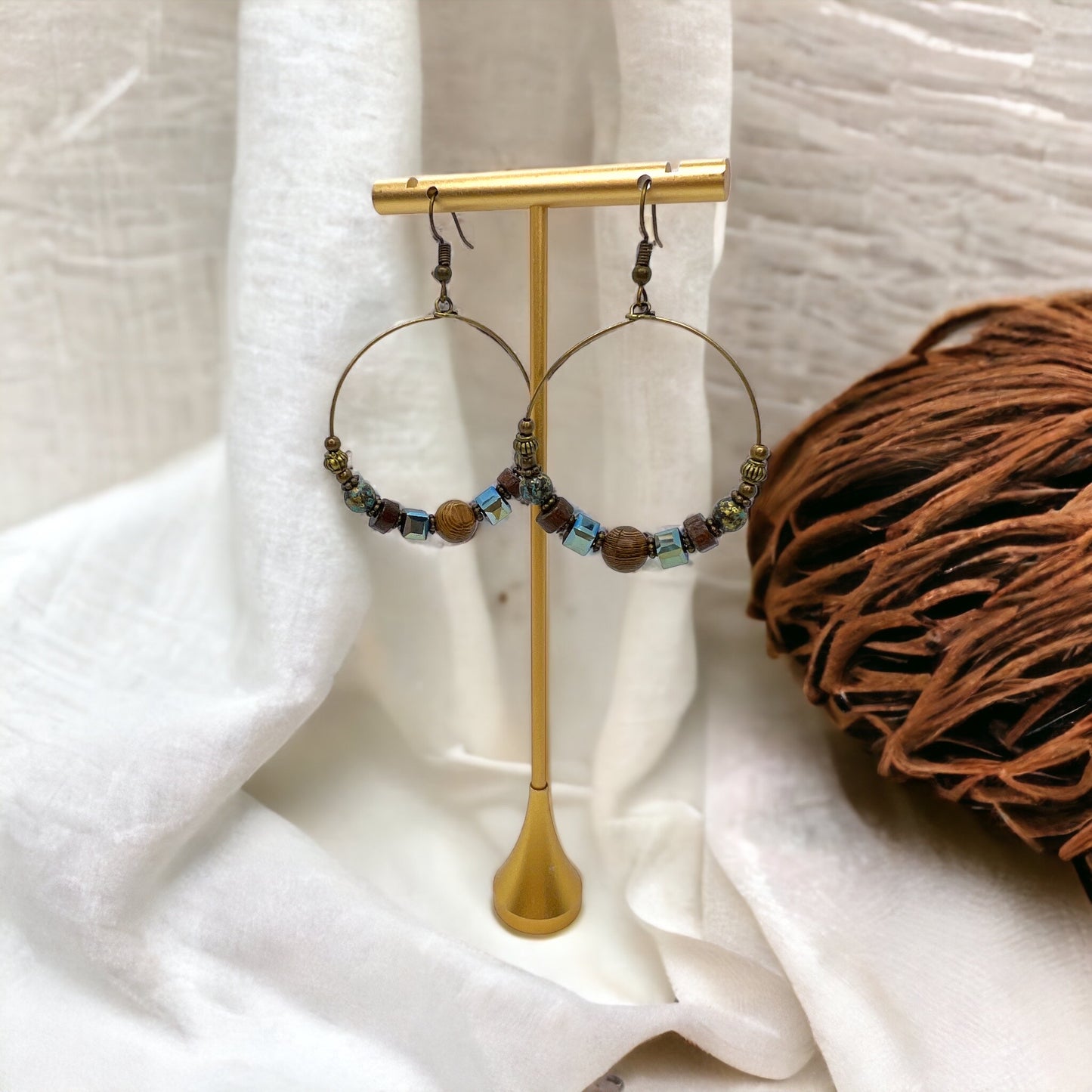 Stunning Handmade Beaded Boho Earrings - Rustic Chic Western Style, Perfect Gift! - Rhythms of Grace Creative
