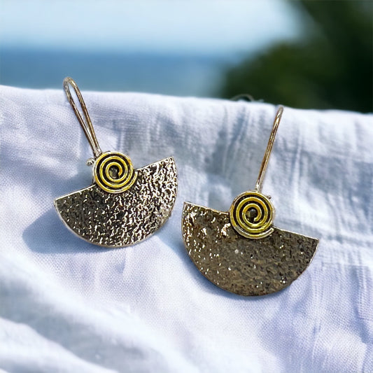 Chic & Shimmer: Silver & Gold Drop Earrings! - Rhythms of Grace Creative