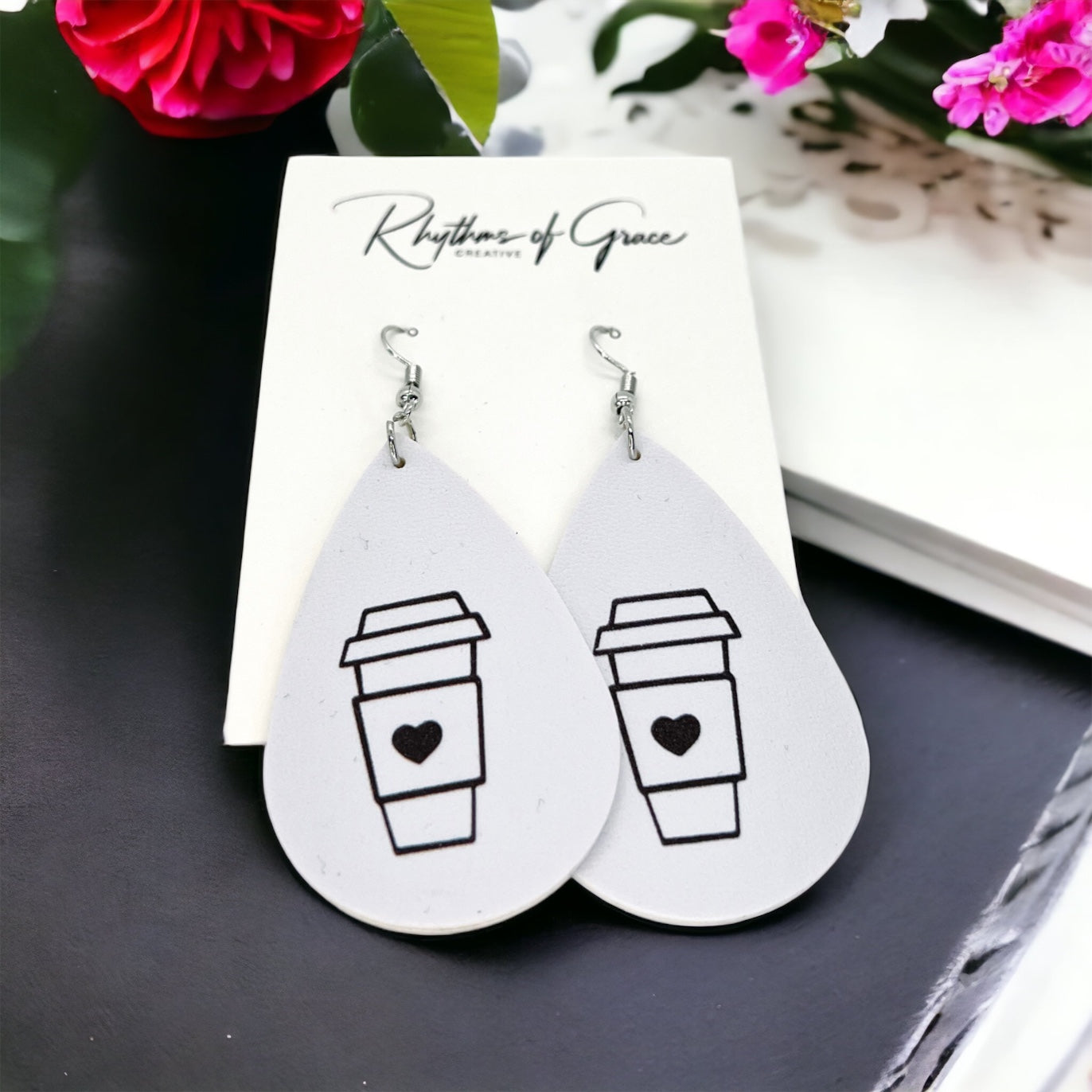 Coffee Teardrop Earrings: Brew-tiful Style for Caffeine Lovers! ☕