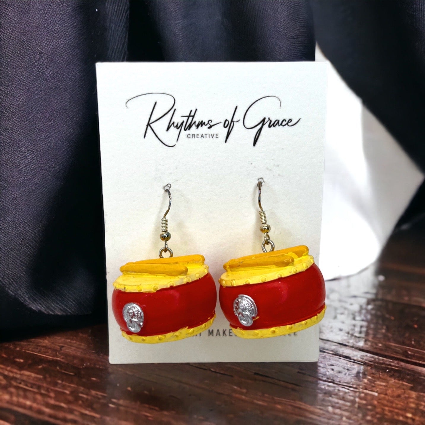 Amp Up Your Style with Musical Instrument Dangle Earrings! 🎶 - Rhythms of Grace Creative