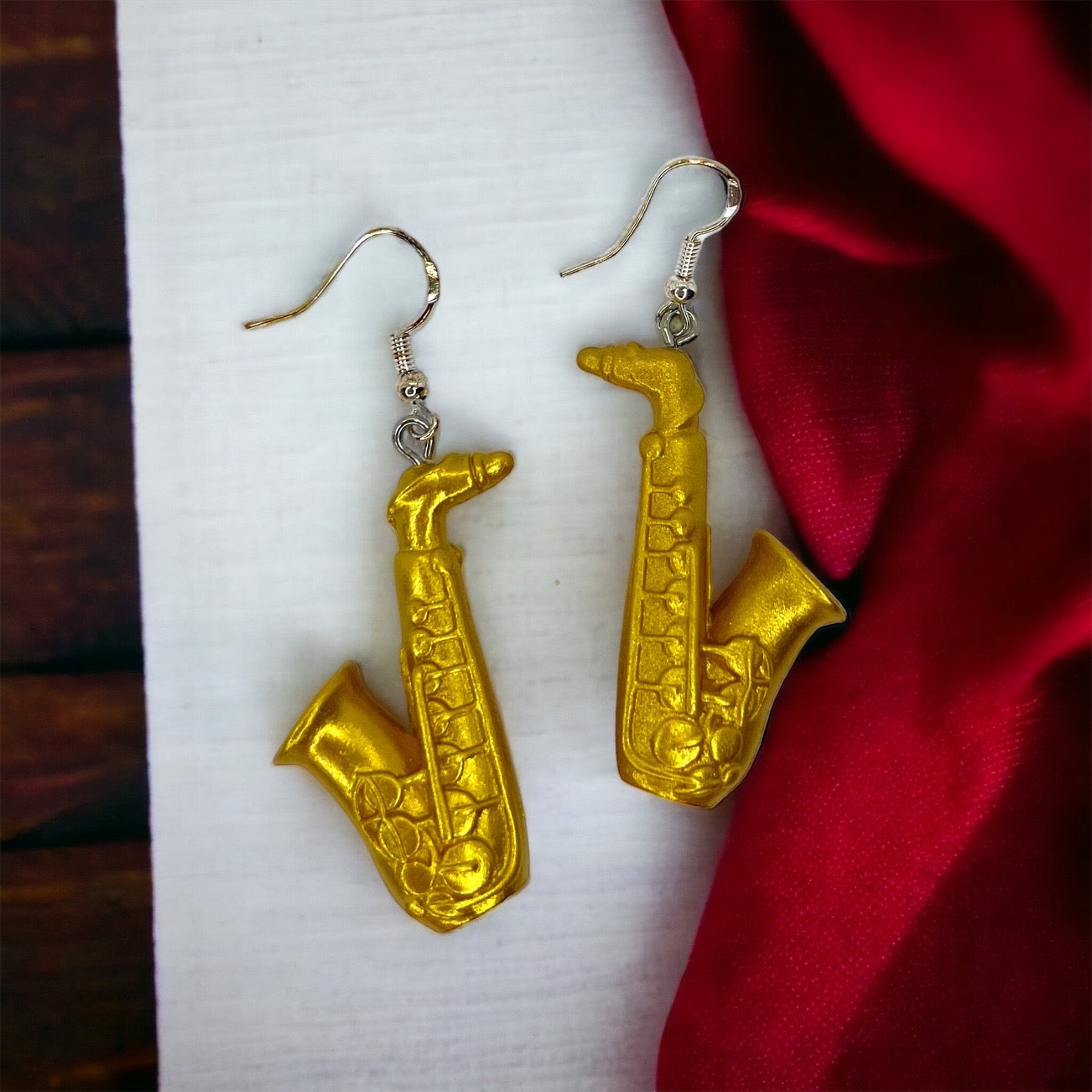 Amp Up Your Style with Musical Instrument Dangle Earrings! 🎶 - Rhythms of Grace Creative