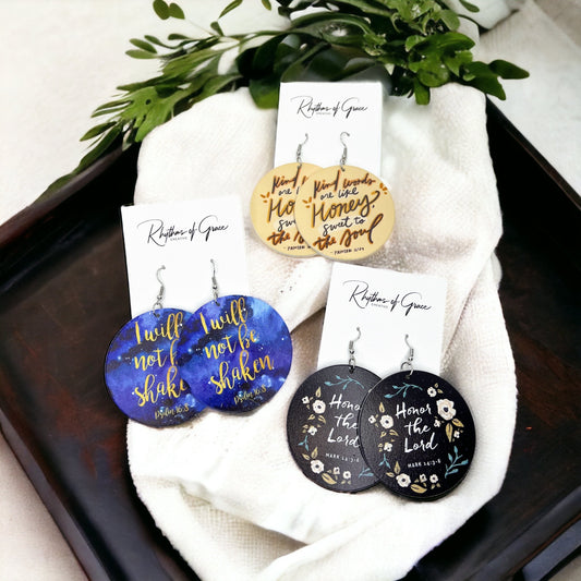 Faith & Fashion – Bible Verse Earrings with Purpose - Rhythms of Grace Creative