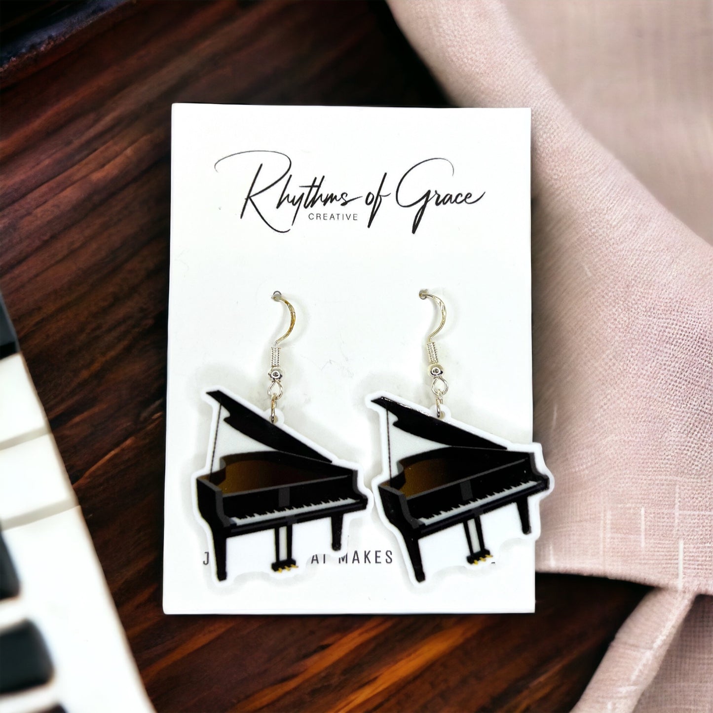 Amp Up Your Style with Musical Instrument Dangle Earrings! 🎶 - Rhythms of Grace Creative