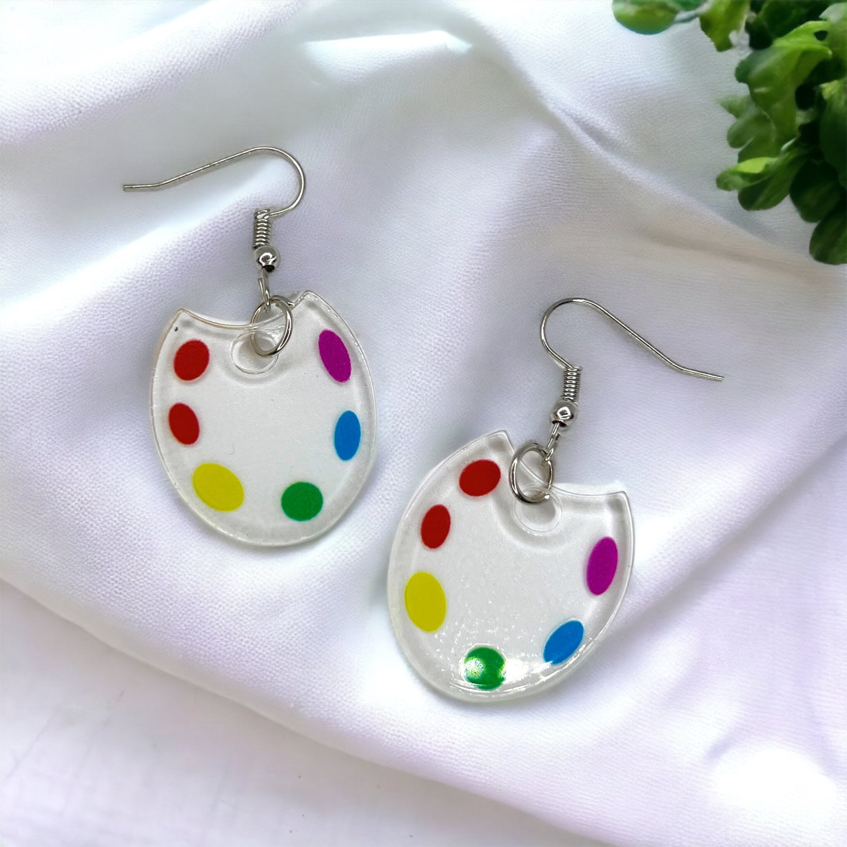 Artsy & Awesome: Colorful Art Palette Dangle Earrings for Creatives & Teachers! 🎨 - Rhythms of Grace Creative