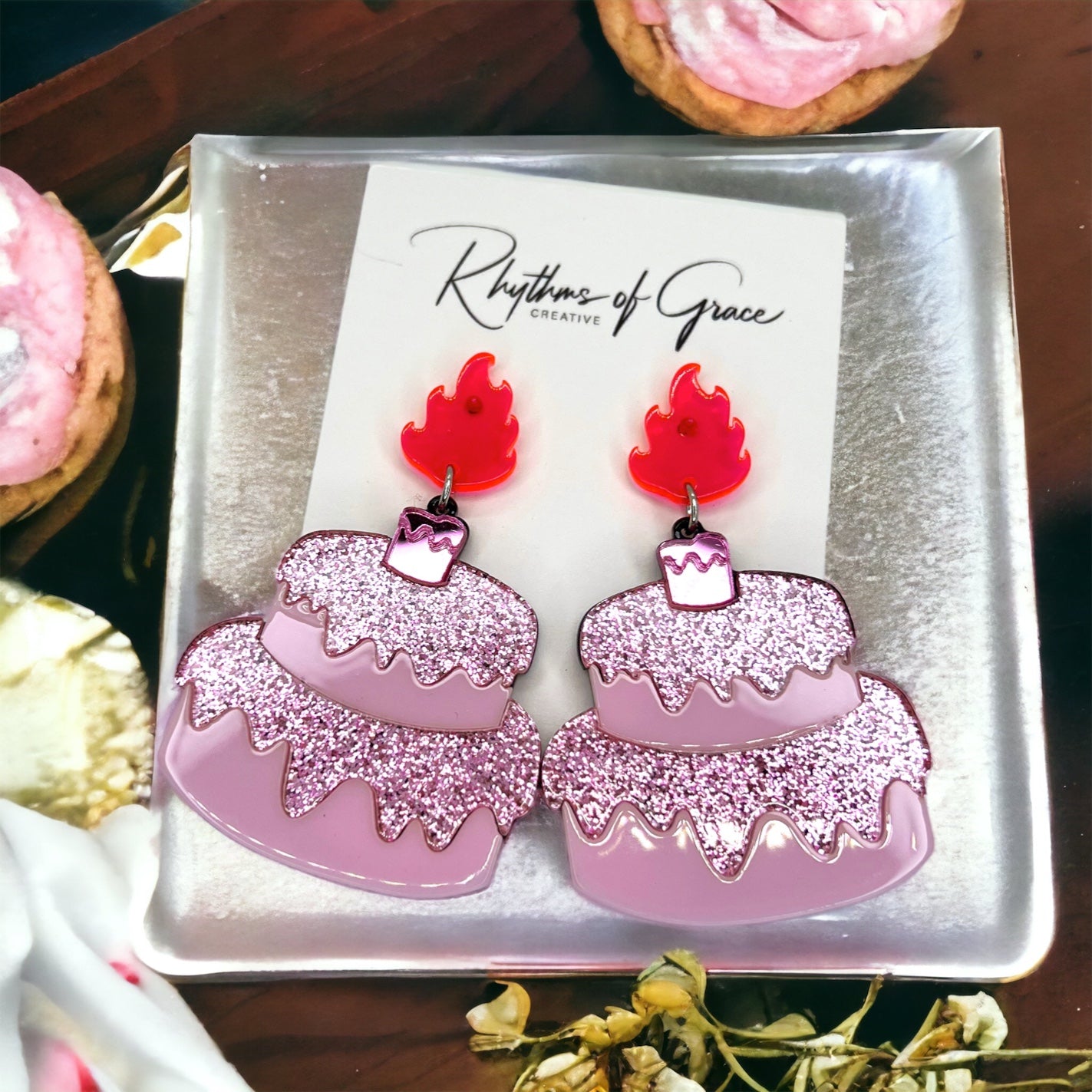 Happy Birthday Earrings - Birthday Accessories, Birthday Queen, Birthday Girl Earrings, Happy Birthday - Rhythms of Grace Creative