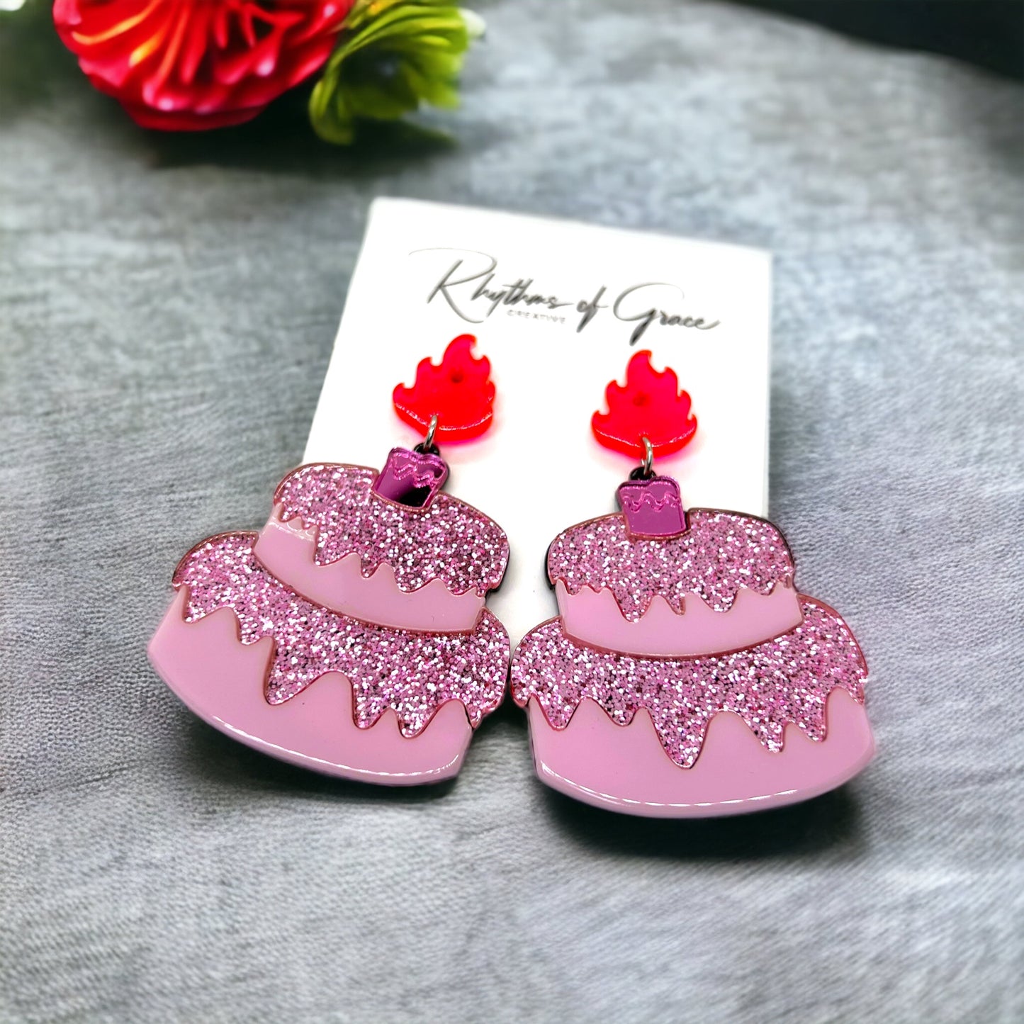Happy Birthday Earrings - Birthday Accessories, Birthday Queen, Birthday Girl Earrings, Happy Birthday - Rhythms of Grace Creative