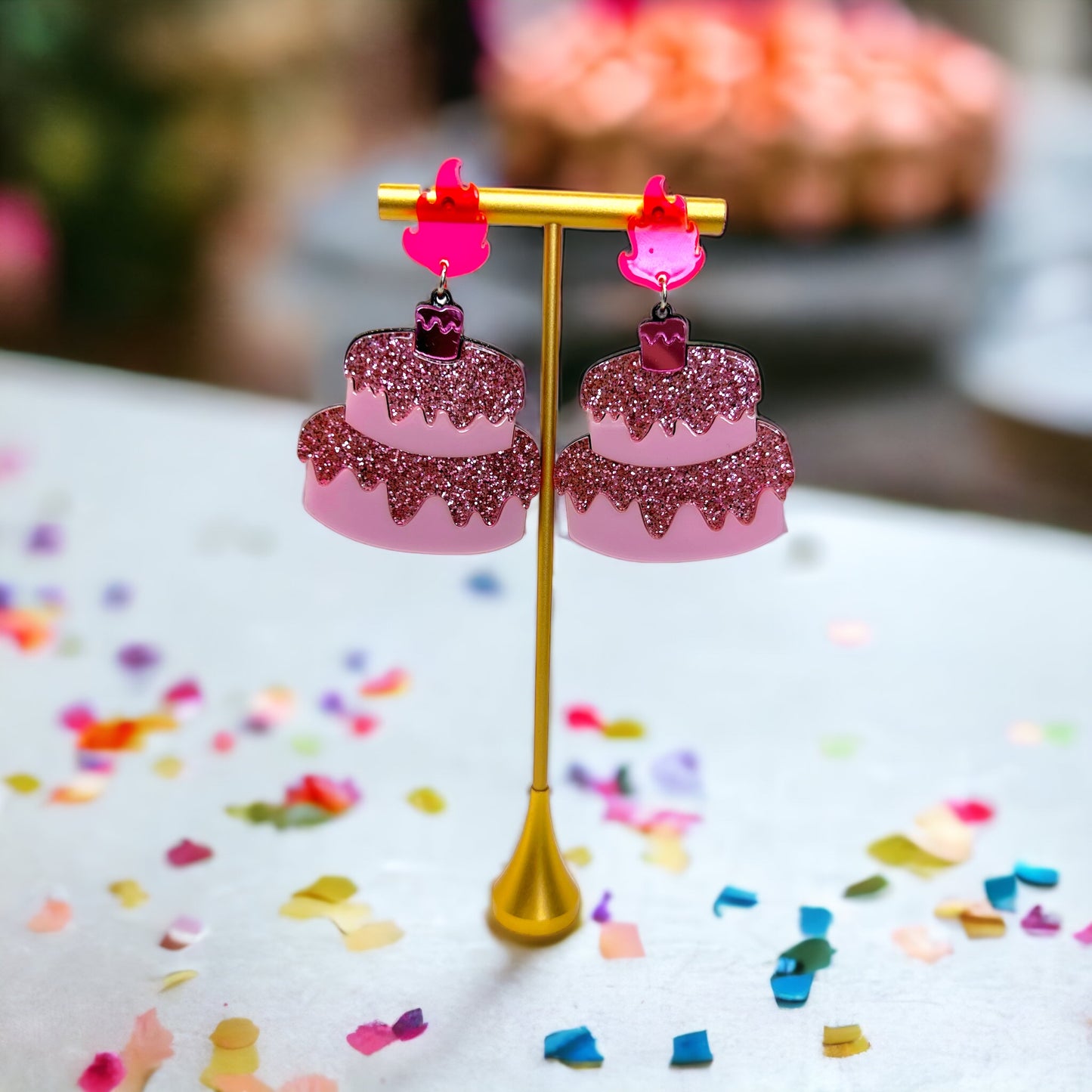 Happy Birthday Earrings - Birthday Accessories, Birthday Queen, Birthday Girl Earrings, Happy Birthday - Rhythms of Grace Creative