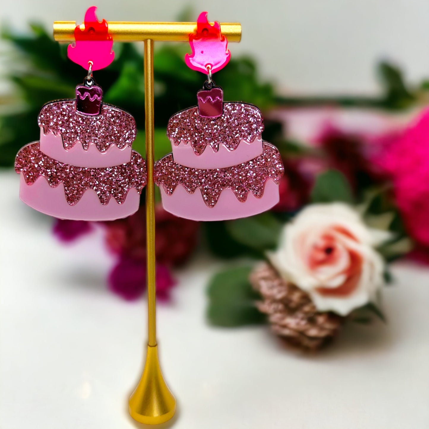 Happy Birthday Earrings - Birthday Accessories, Birthday Queen, Birthday Girl Earrings, Happy Birthday - Rhythms of Grace Creative