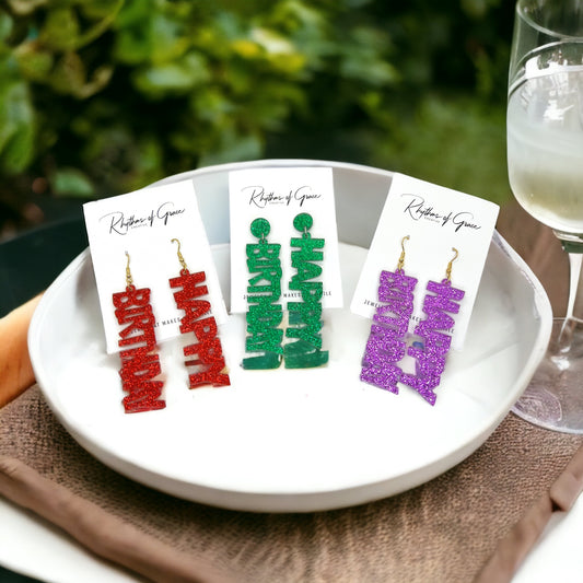 Dangle Into Your Big Day – Birthday Earrings That Pop! - Rhythms of Grace Creative