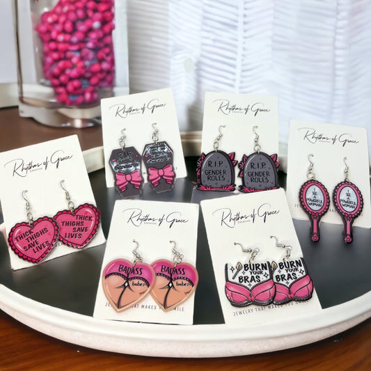 Unapologetically Bold – Empowerment Earrings for Babes Who Don’t Back Down - Rhythms of Grace Creative