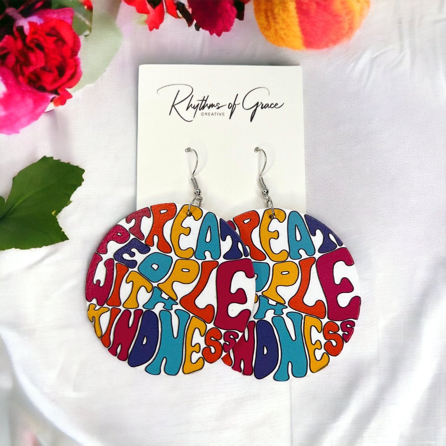 Kindness Earrings Collection: Spread Love & Positivity! 🌈 - Rhythms of Grace Creative