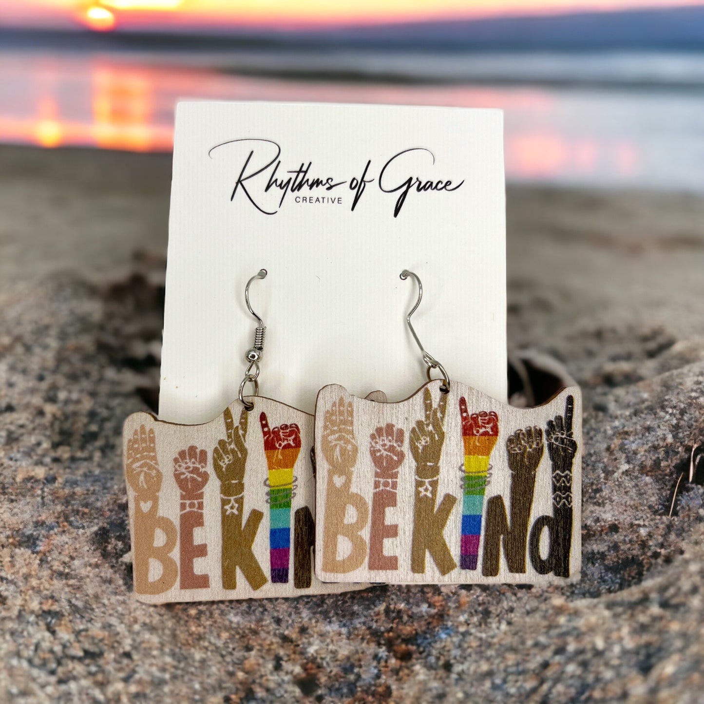 Kindness Earrings Collection: Spread Love & Positivity! 🌈 - Rhythms of Grace Creative