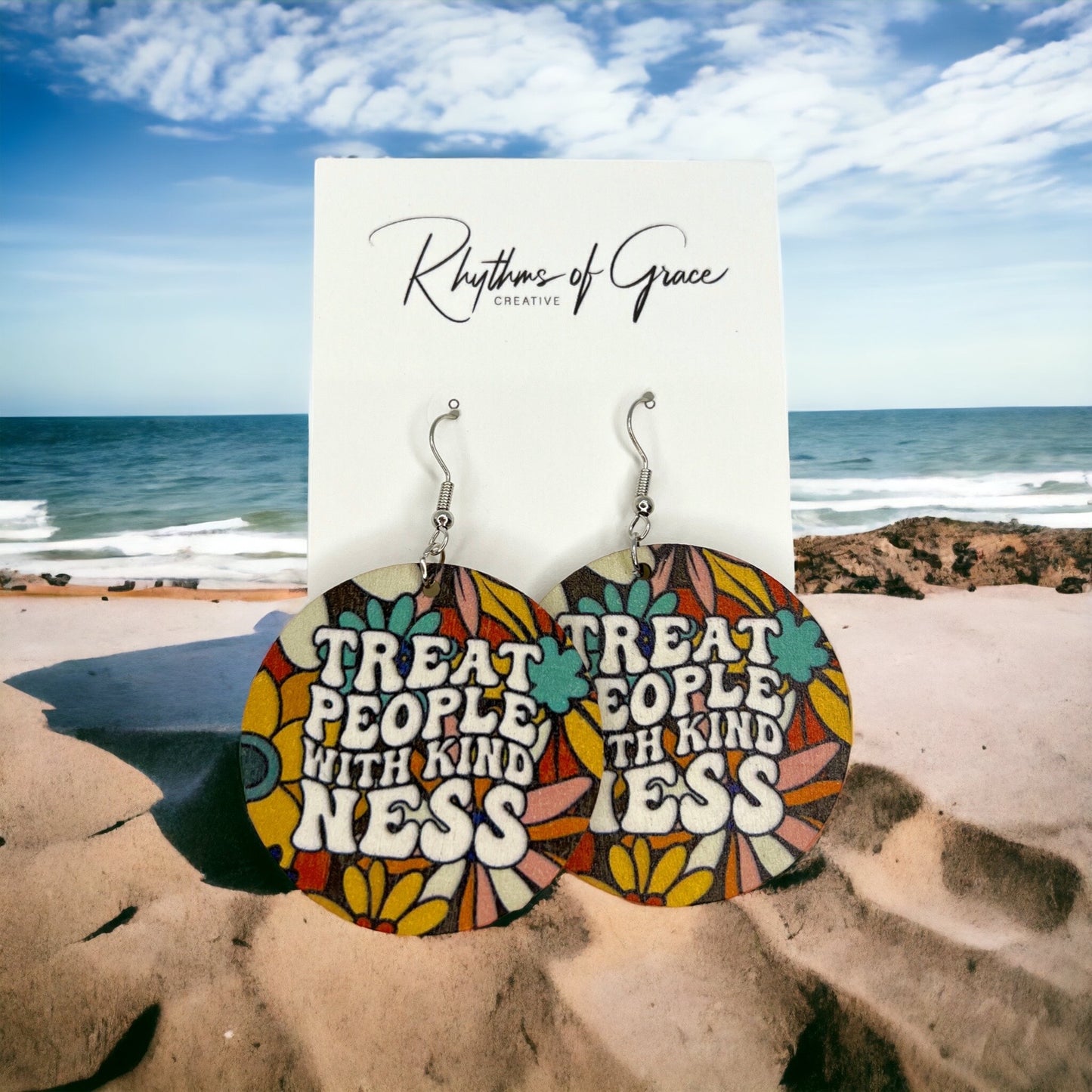 Kindness Earrings Collection: Spread Love & Positivity! 🌈 - Rhythms of Grace Creative