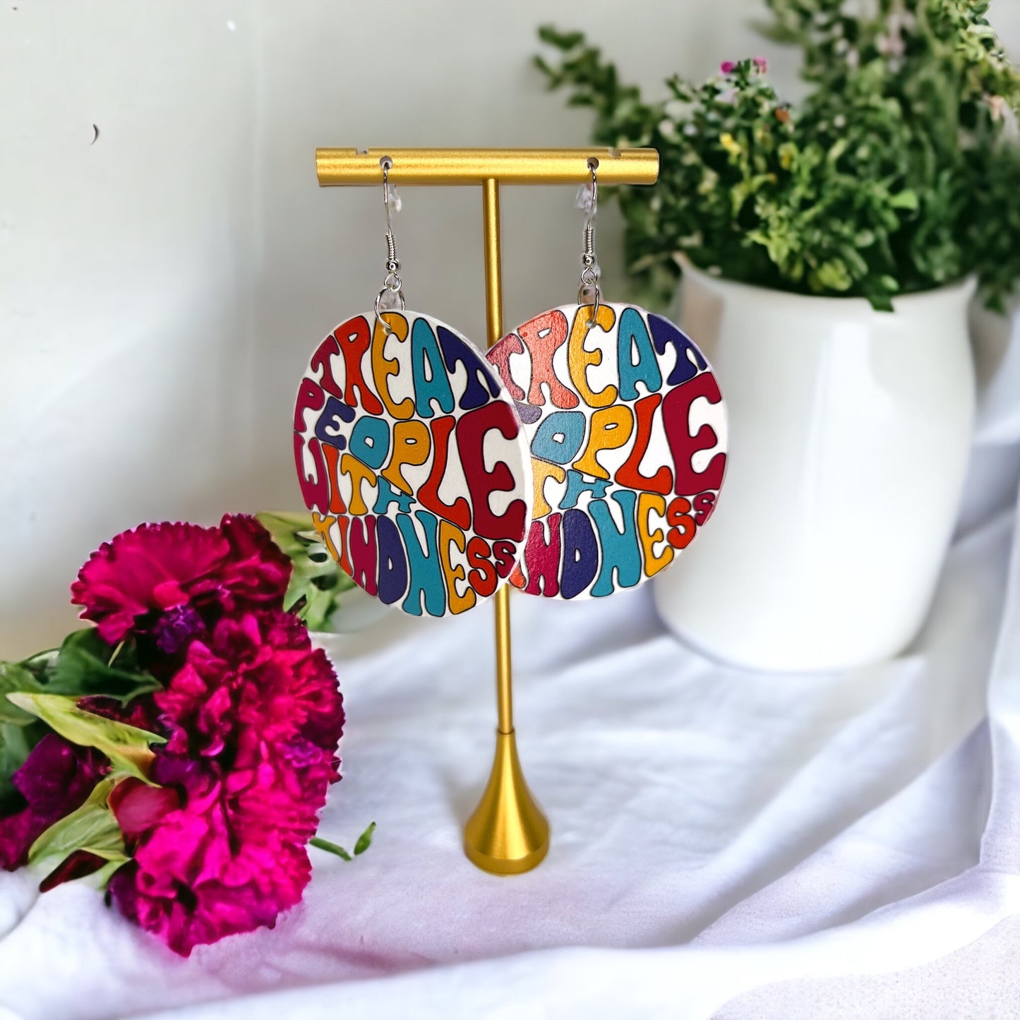 Kindness Earrings Collection: Spread Love & Positivity! 🌈 - Rhythms of Grace Creative