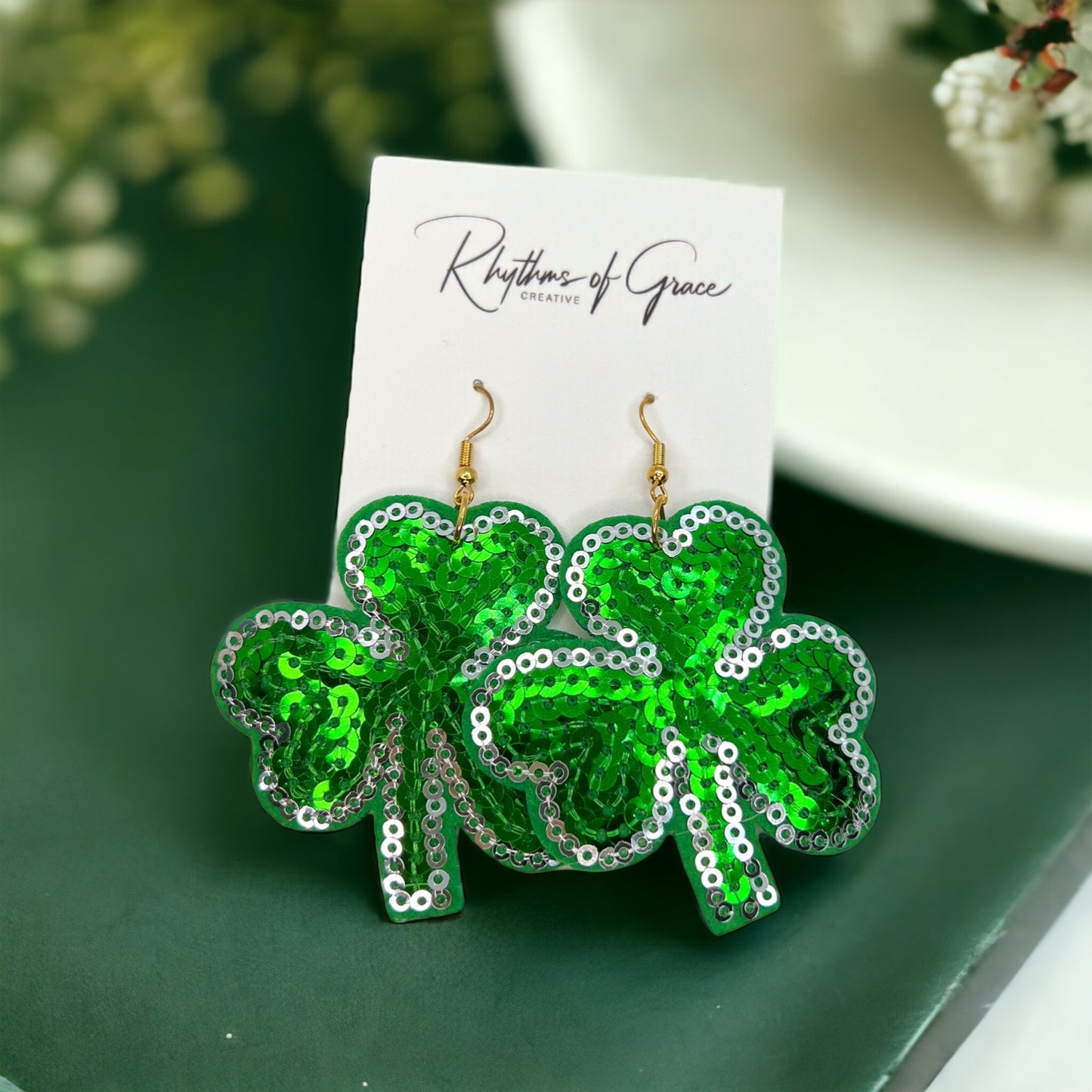 Lucky Shamrock Earrings - Your Perfect St. Patrick's Day Accessory! 🍀 - Rhythms of Grace Creative