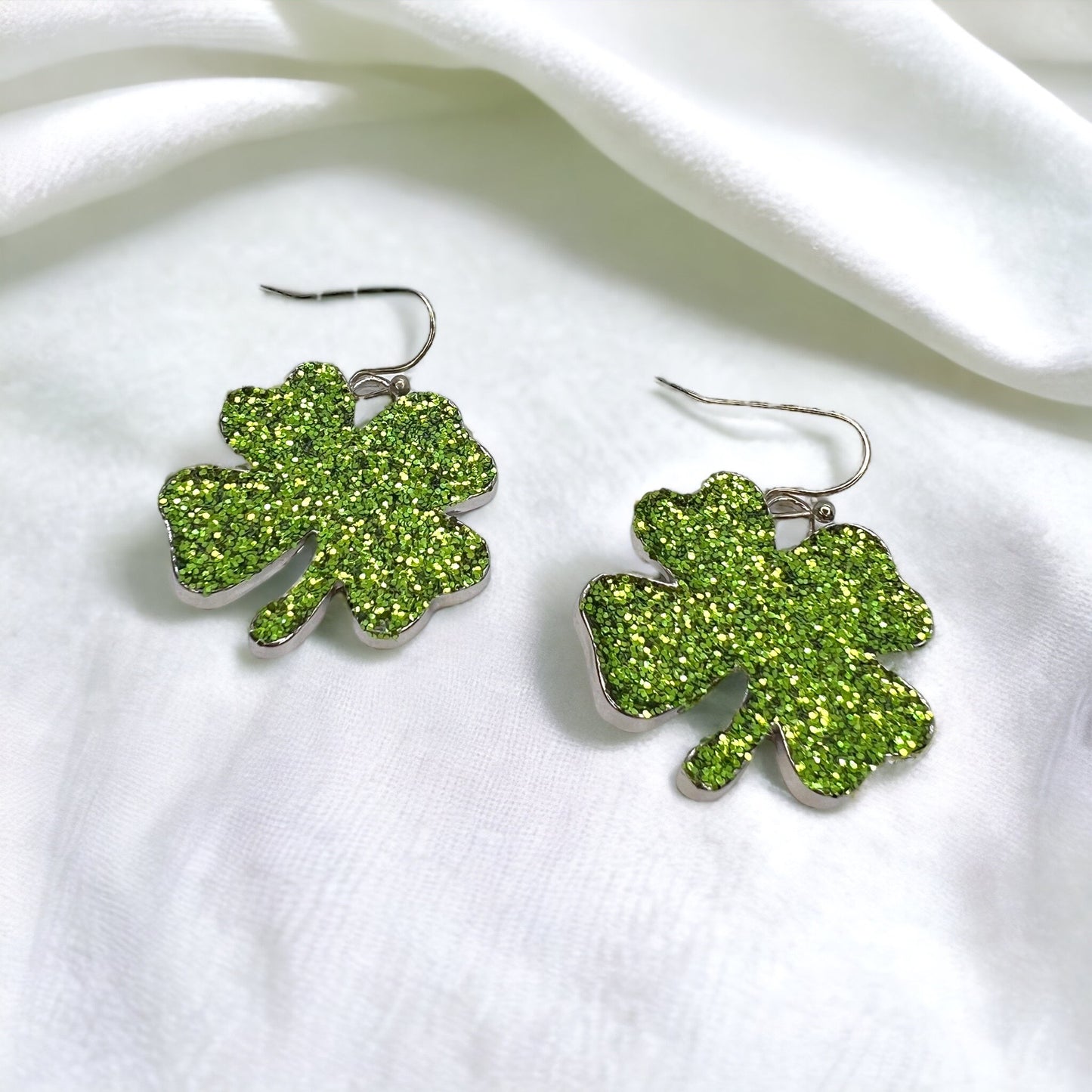 Lucky Shamrock Earrings - Your Perfect St. Patrick's Day Accessory! 🍀 - Rhythms of Grace Creative