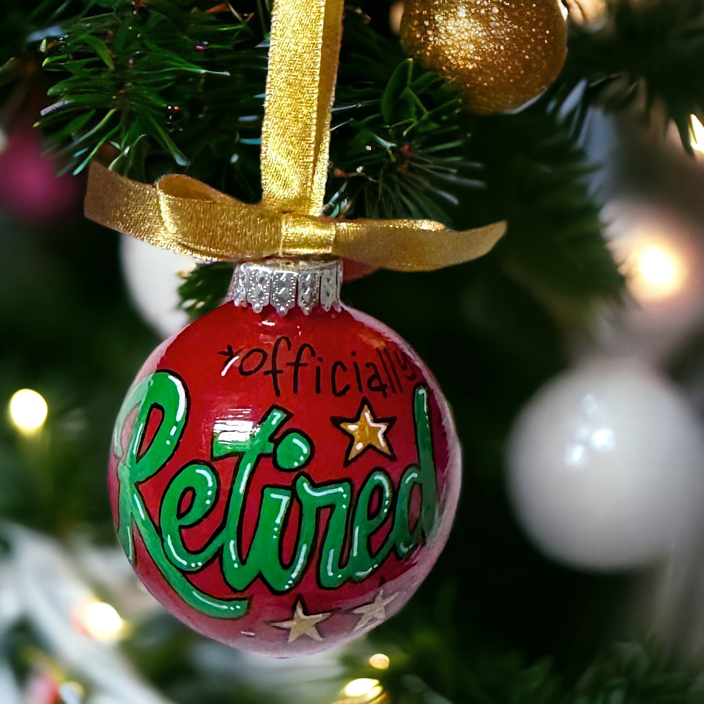 Christmas Ornament: “Officially RETIRED - Not My Problem Anymore!"