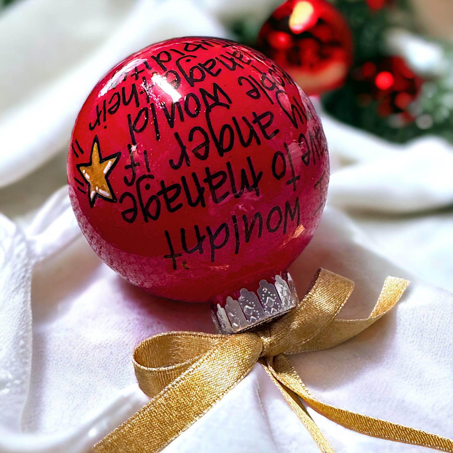 Holiday Sass Ornament – Manage Your Anger, Not Their Stupidity!