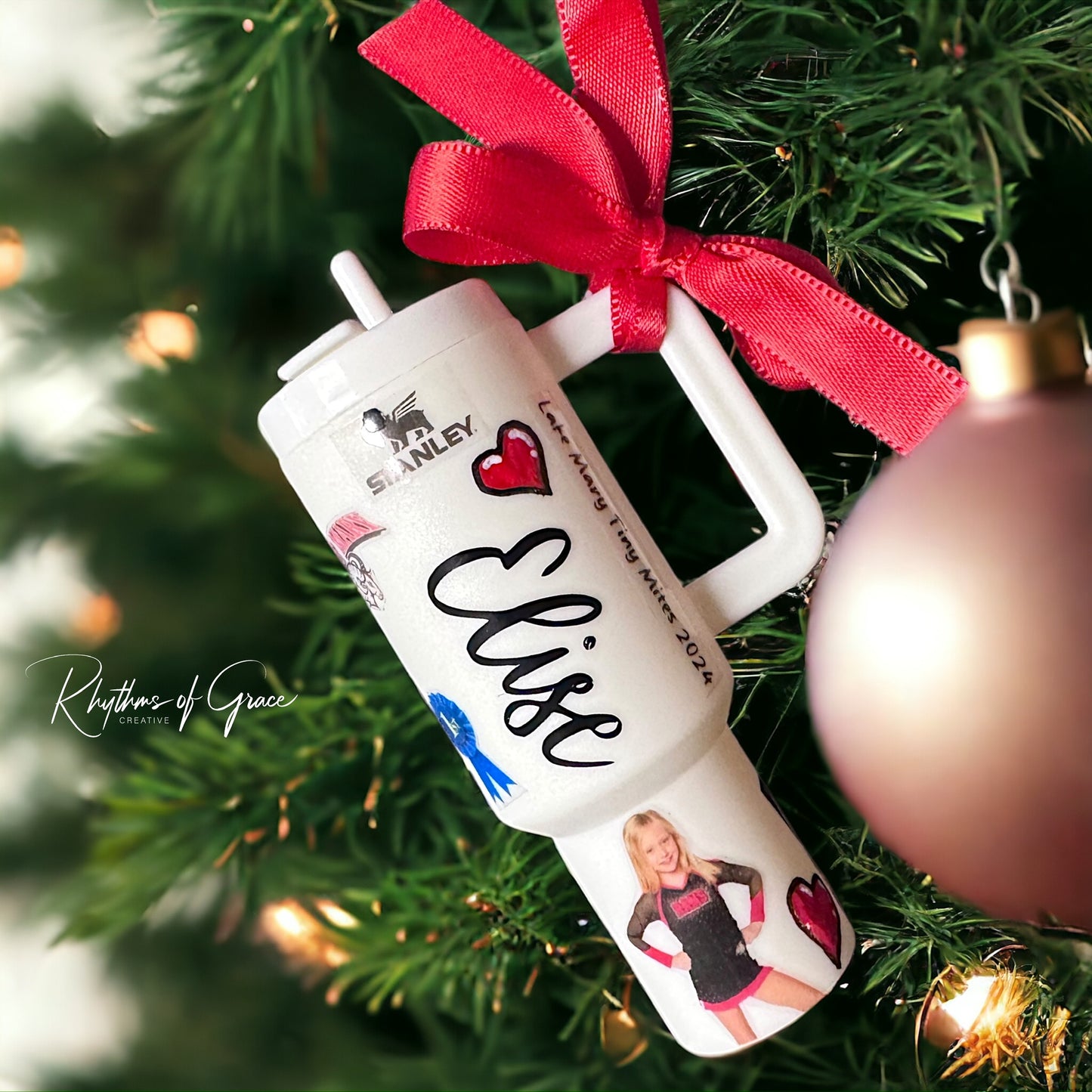 Cheers to the Season: Customized Mini Stanley Cup Ornaments for the Perfect Gift!
