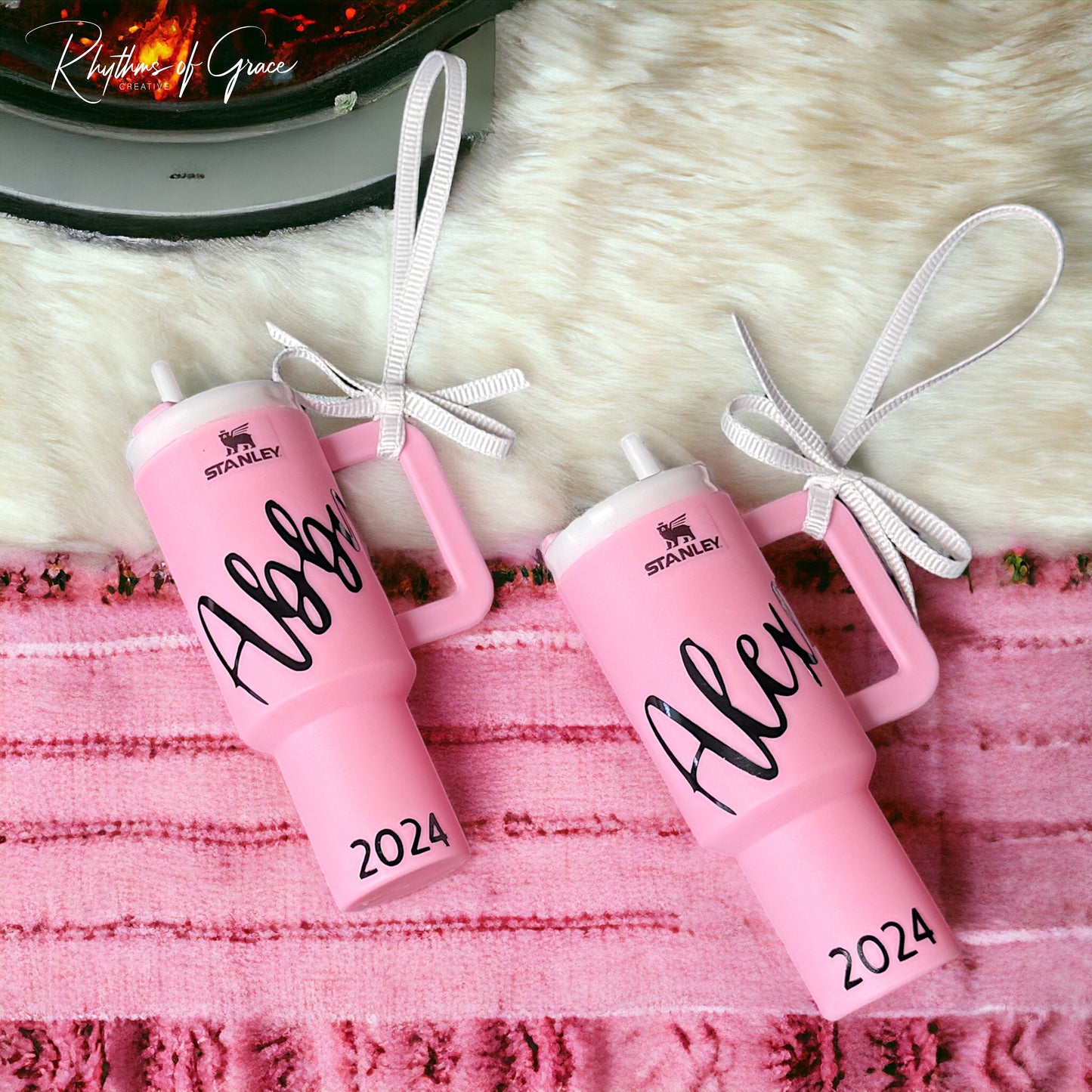 Cheers to the Season: Personalized Mini Stanley Cup Ornaments for the Perfect Gift!