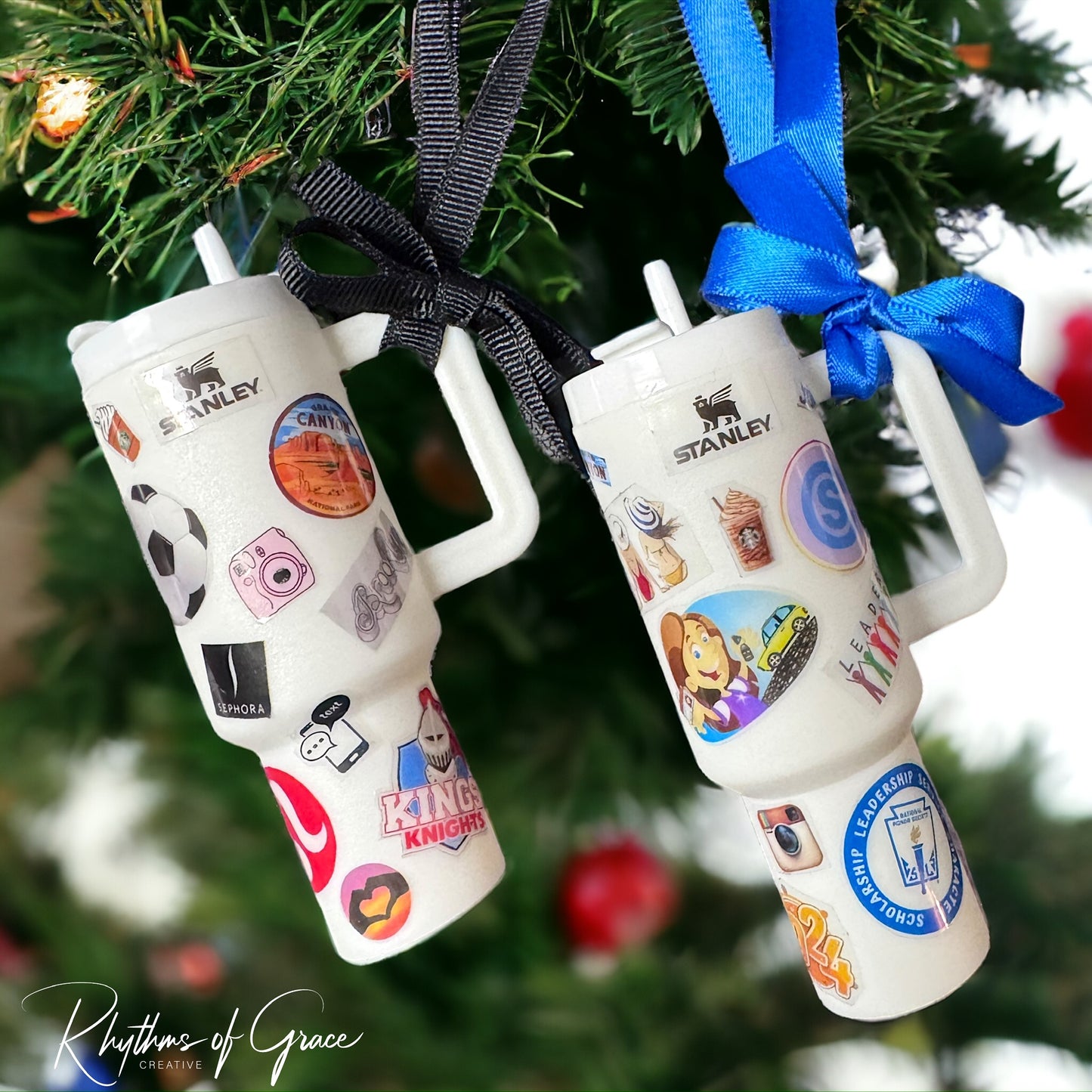 Cheers to the Season: Customized Mini Stanley Cup Ornaments for the Perfect Gift!
