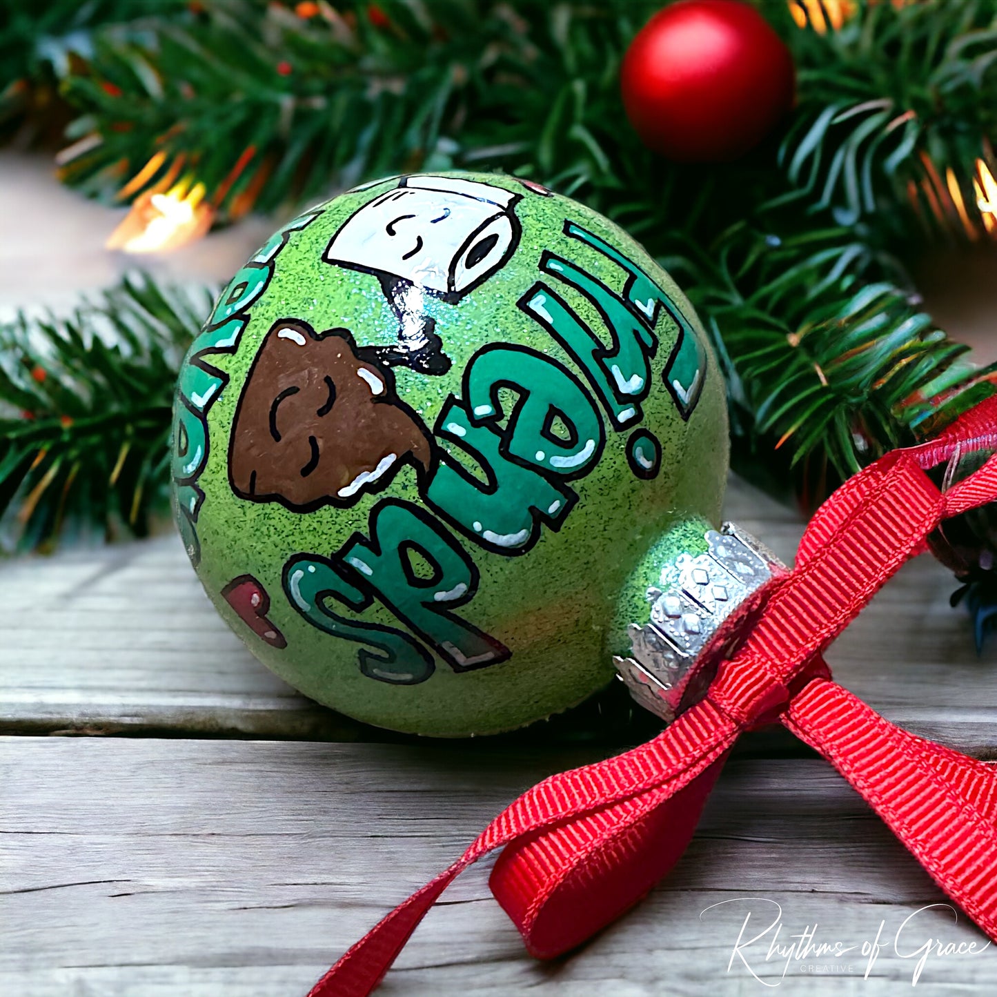 Friends Forever Christmas Ornament - Hand-Painted and Personalized