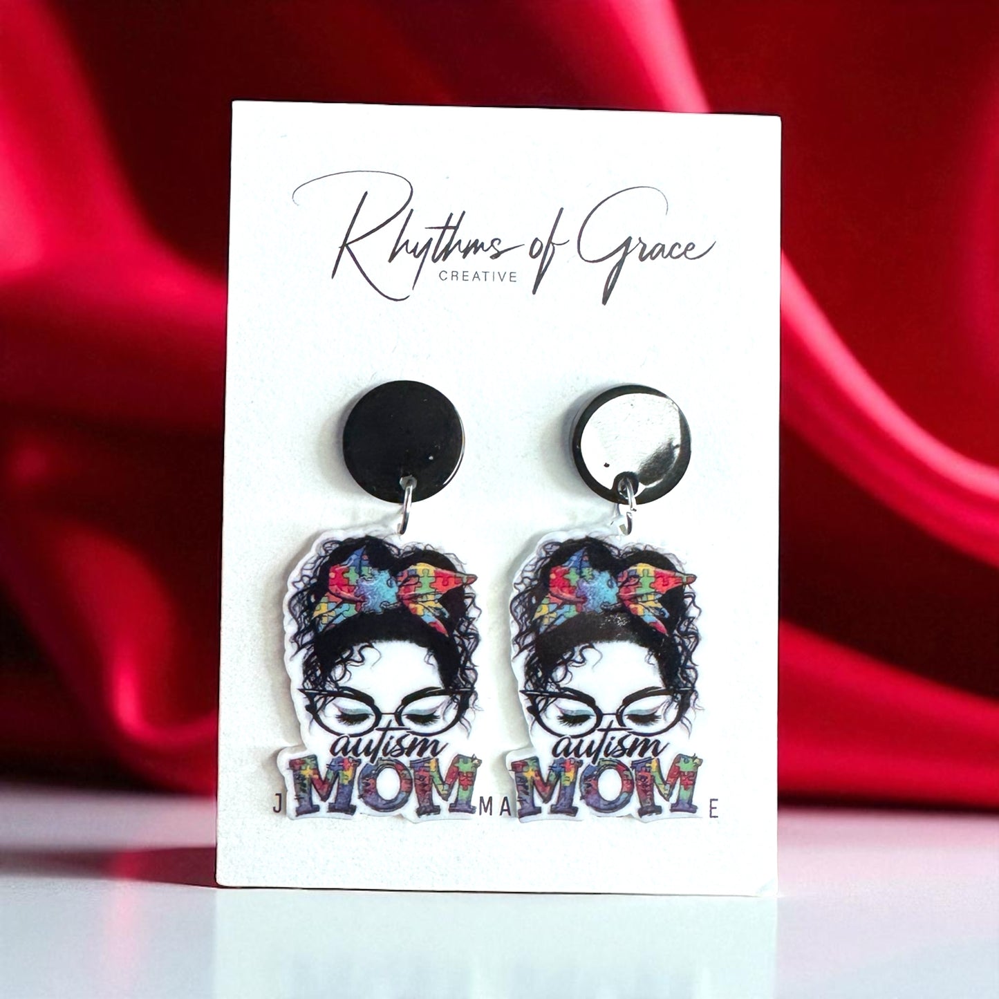 Autism Mom Earrings - Wear Your Heart & Support with Style!