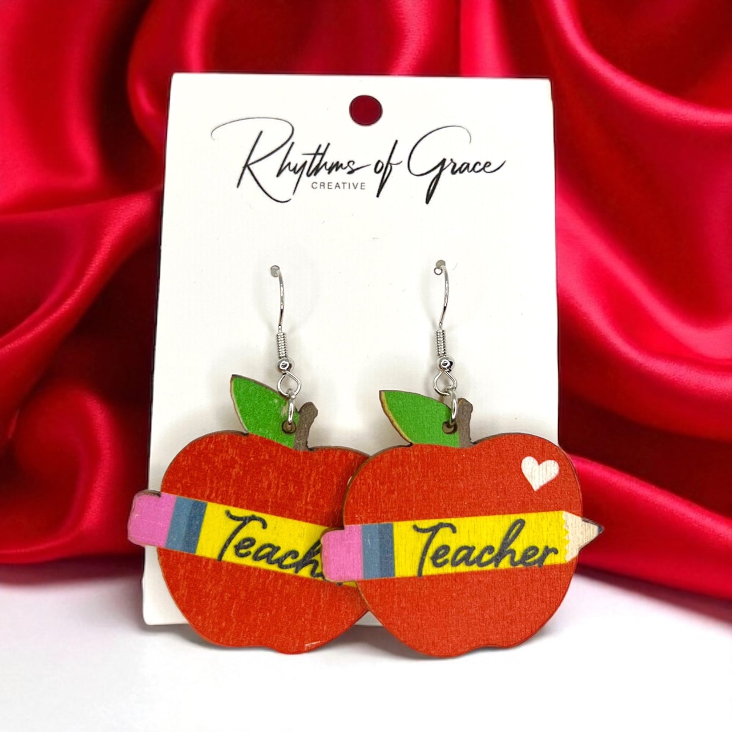 Teacher ABC's Earrings: Celebrate Educators in Style! ๐ - Rhythms of Grace Creative