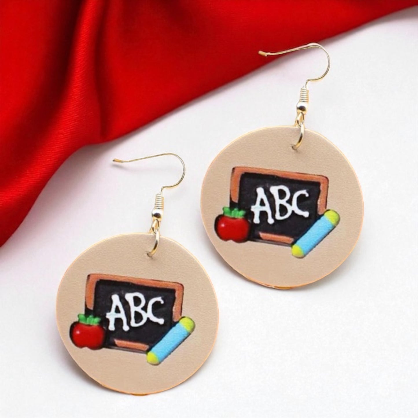 Teacher ABC's Earrings: Celebrate Educators in Style! ๐ - Rhythms of Grace Creative