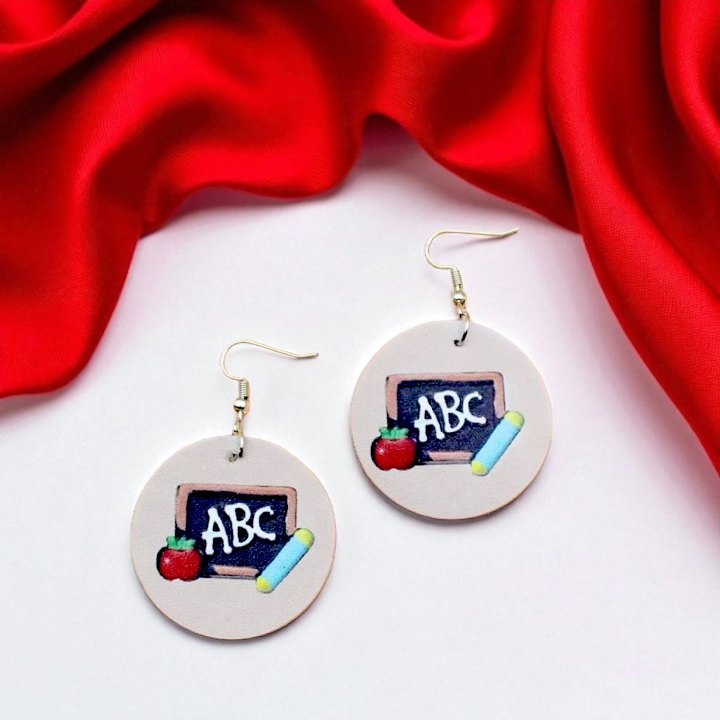 Teacher ABC's Earrings: Celebrate Educators in Style! ๐ - Rhythms of Grace Creative