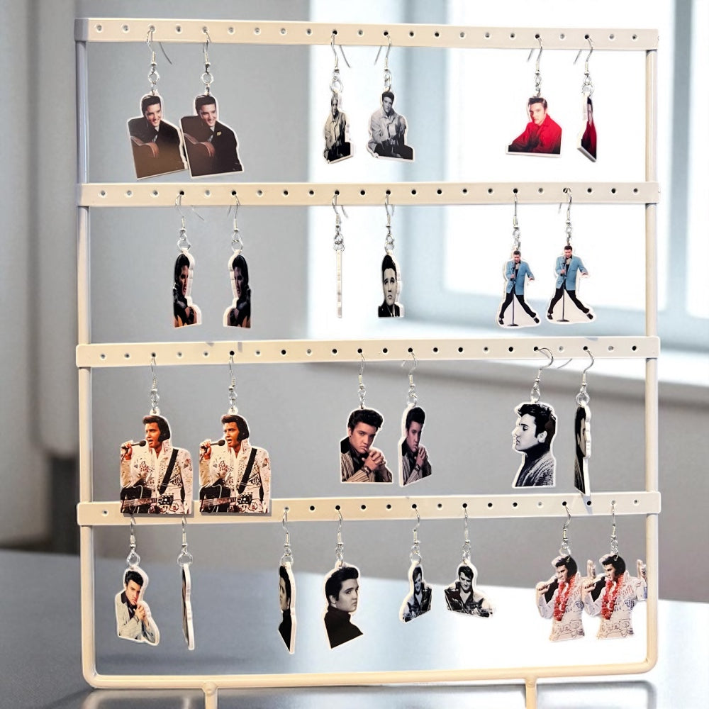 Rock Your Style: Elvis Presley Dangle Earrings - 12 Iconic Designs! 🎸