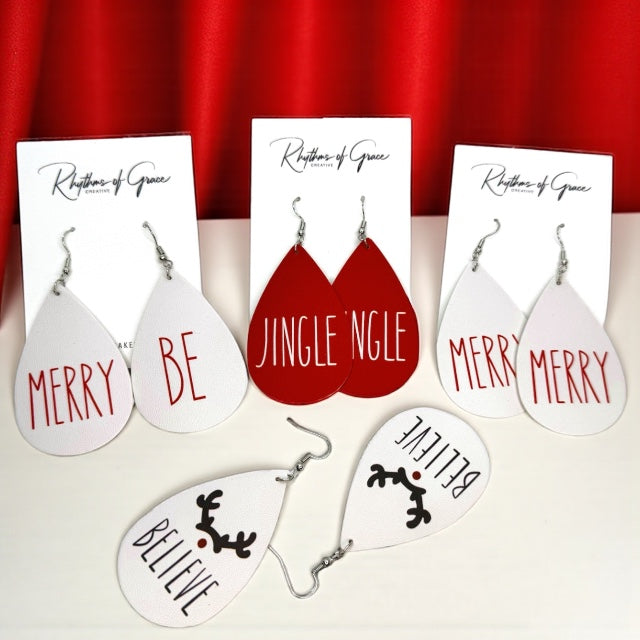 Merry Little Statement Earrings – Christmas Cheer in Every Pair