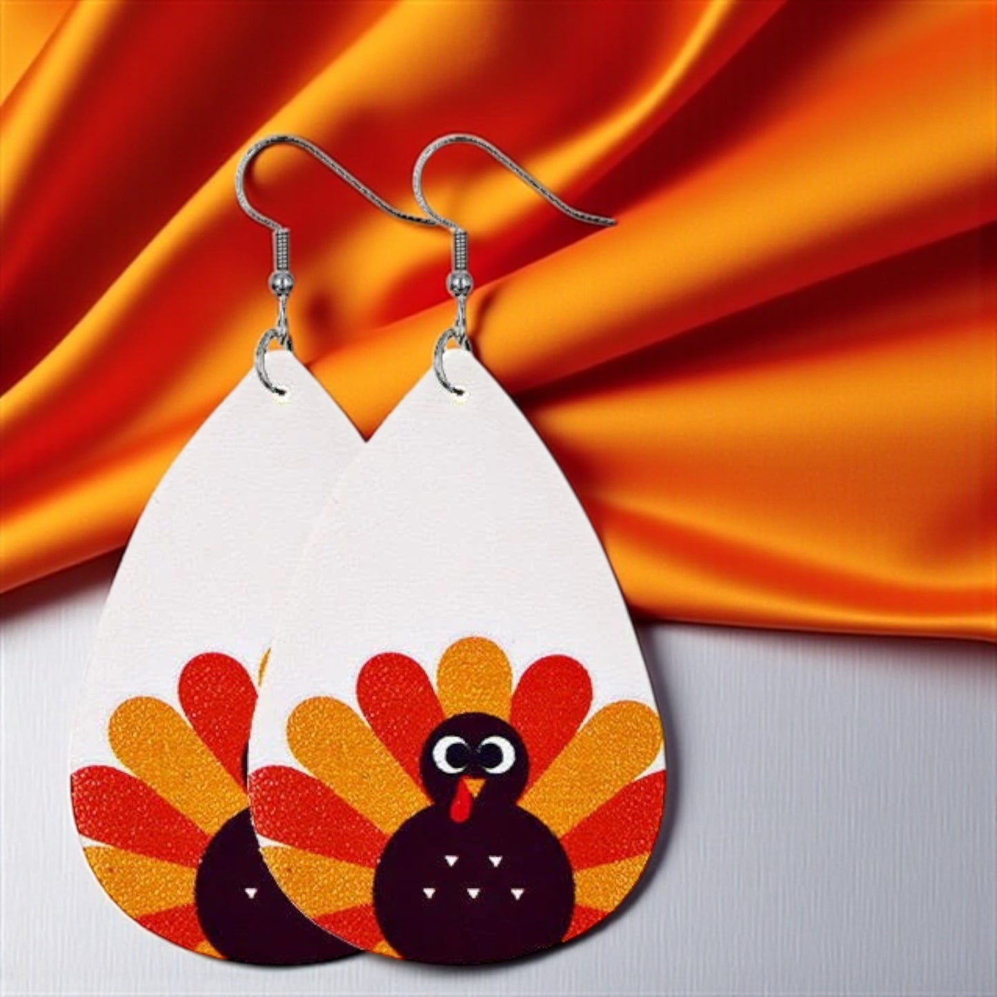 Gobble Gobble Glam: Turkey Teardrop Earrings for Thanksgiving Fun! 🦃 - Rhythms of Grace Creative