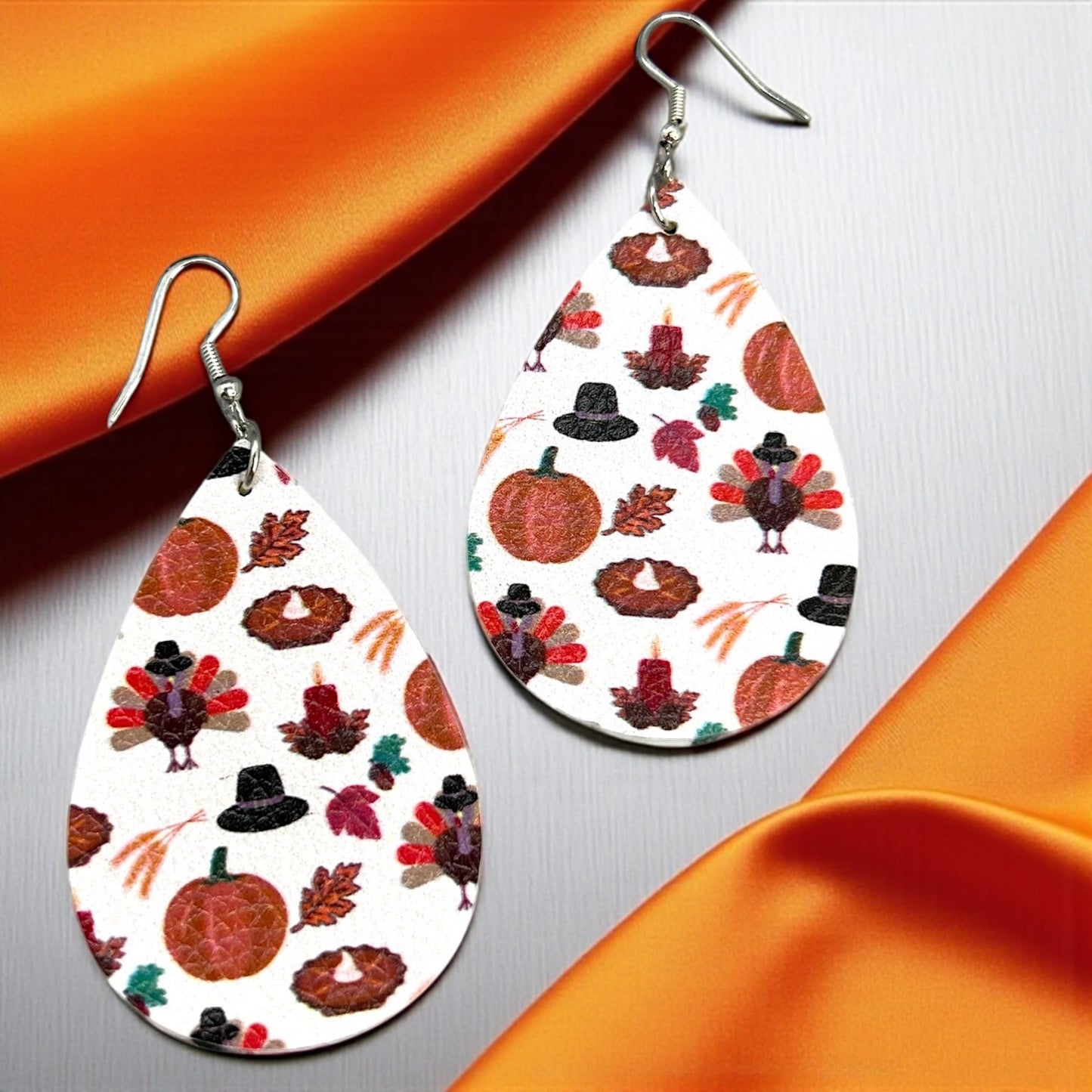 Gobble Gobble Glam: Turkey Teardrop Earrings for Thanksgiving Fun! 🦃 - Rhythms of Grace Creative