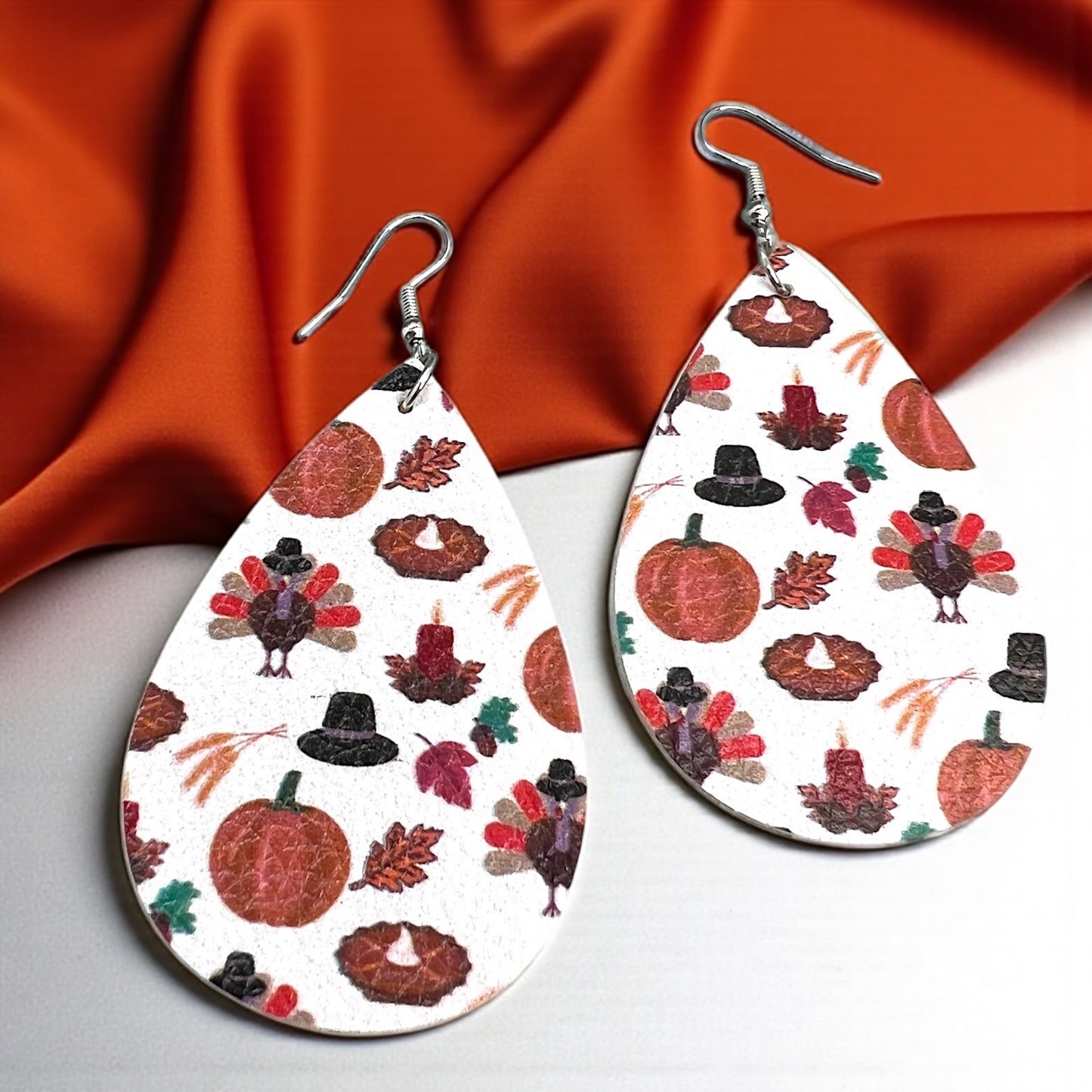 Gobble Gobble Glam: Turkey Teardrop Earrings for Thanksgiving Fun! 🦃 - Rhythms of Grace Creative