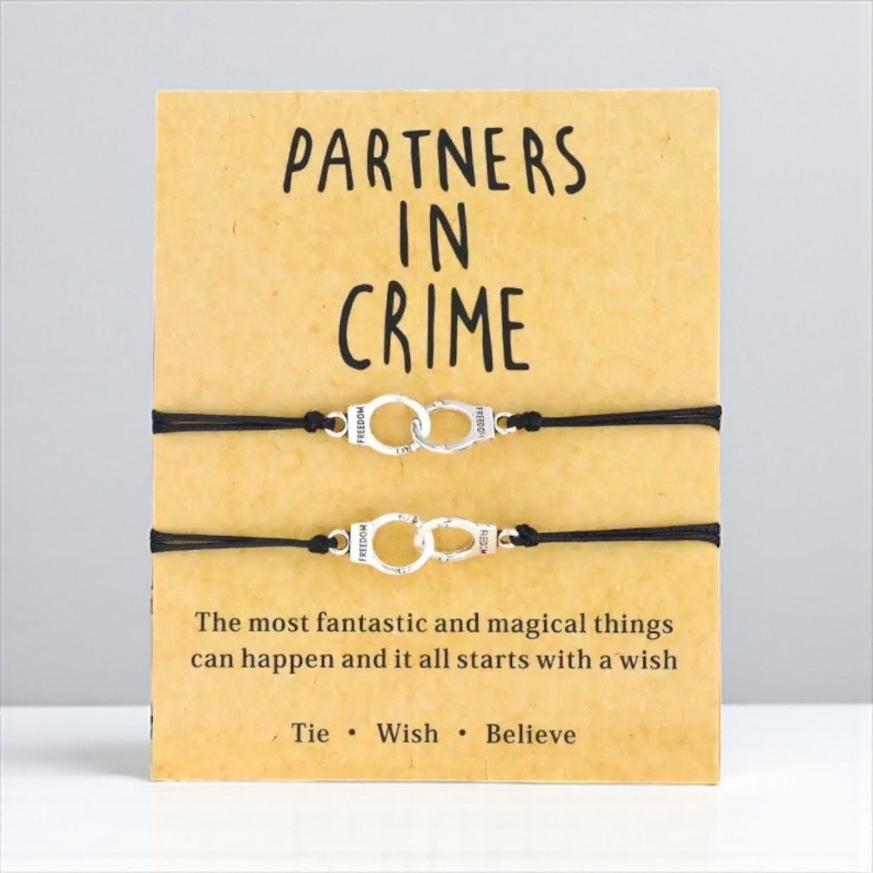 Besties for Life: Partners in Crime Bracelet Set!