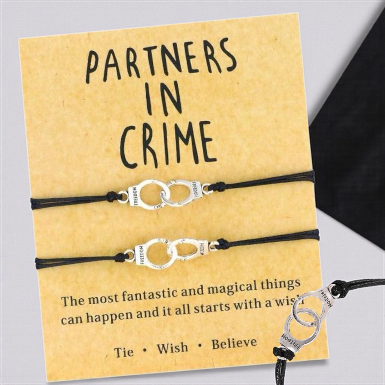 Besties for Life: Partners in Crime Bracelet Set!