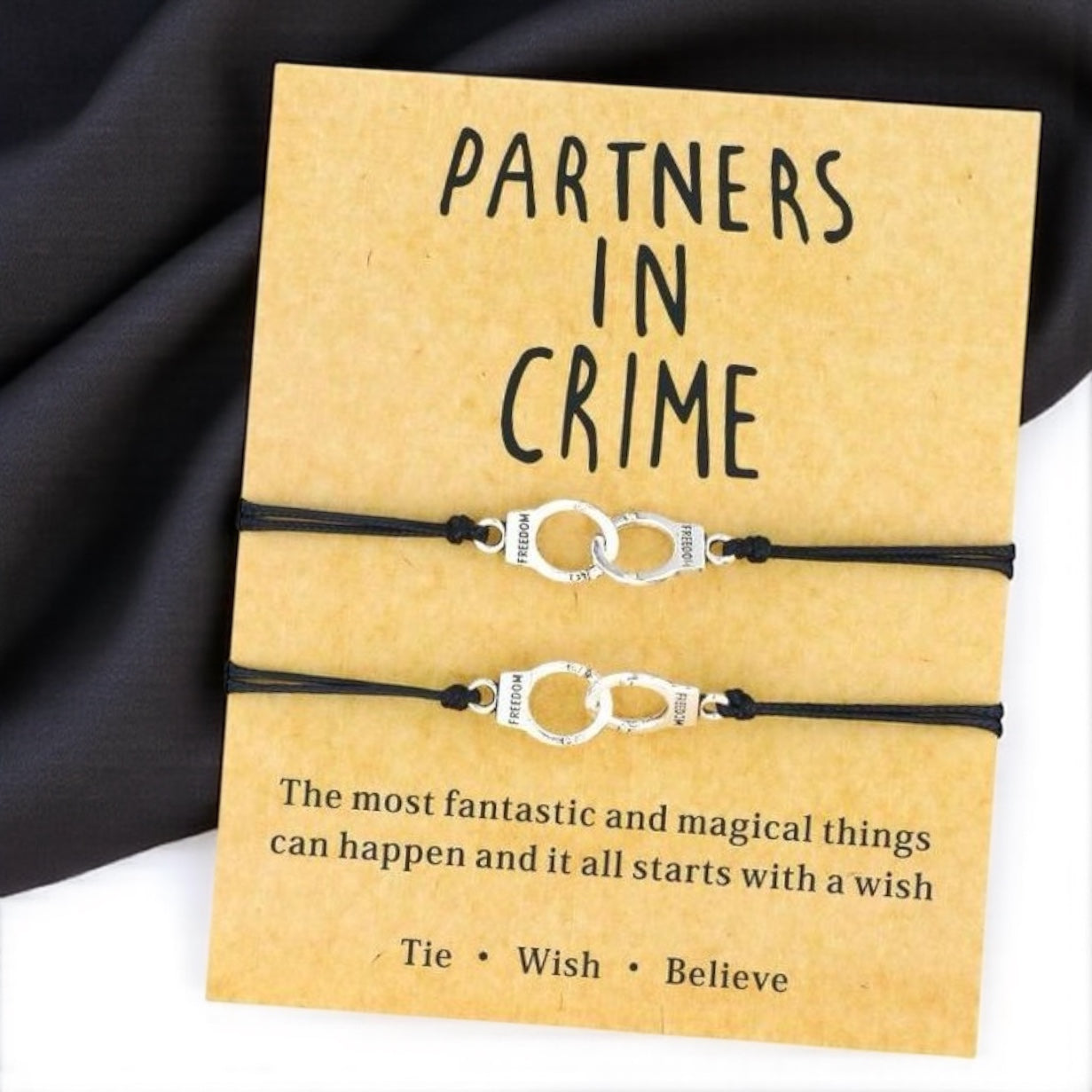 Besties for Life: Partners in Crime Bracelet Set!