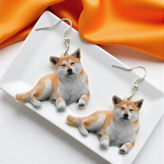 Fetch Some Style! Adorable Shiba Inu Earrings for Dog Lovers!
