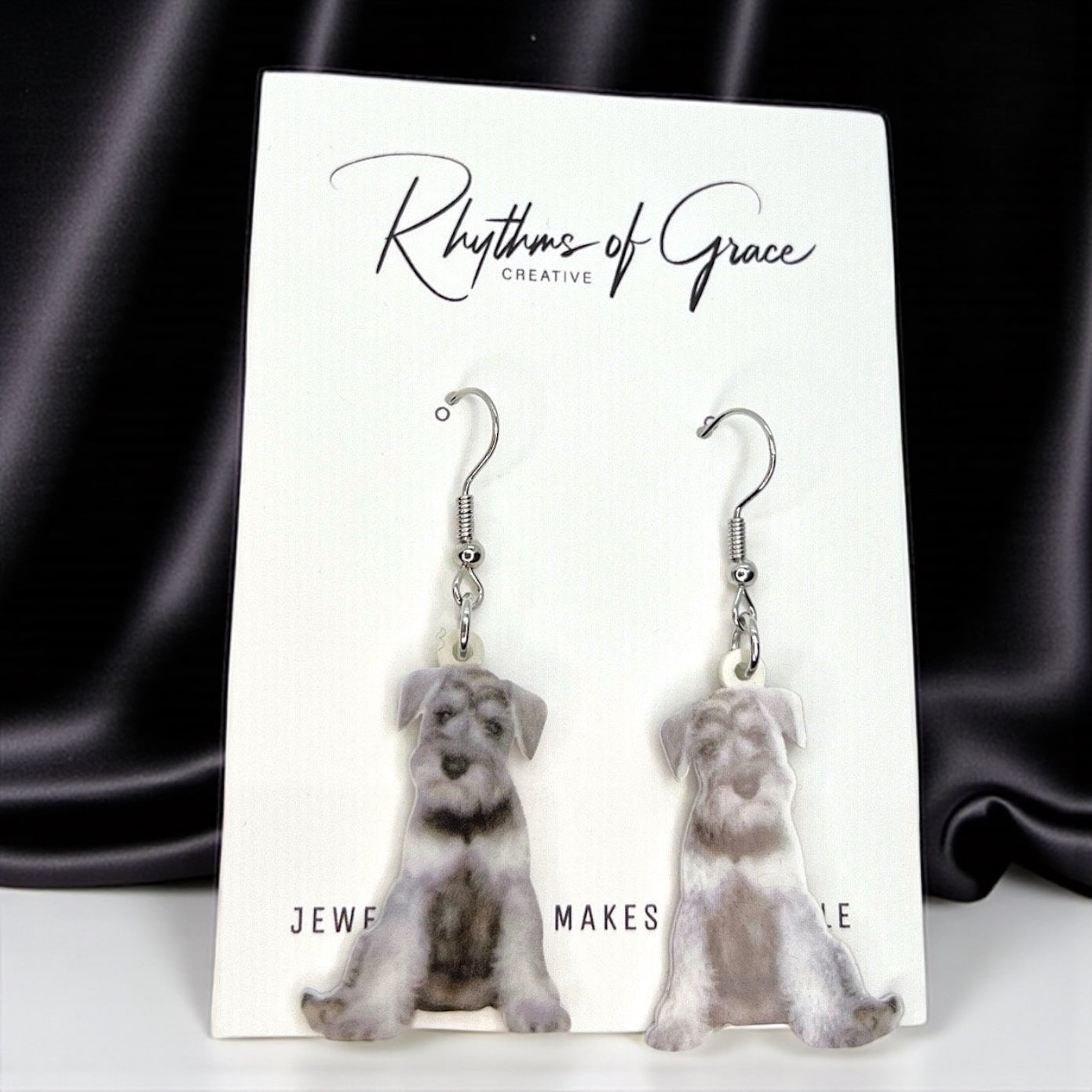 Schnauzer Chic: Your New Favorite Doggo-Inspired Earrings!