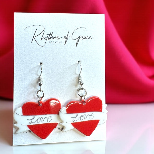 Spread the Love & Peace! Red Heart Earrings for Every Occasion - Rhythms of Grace Creative