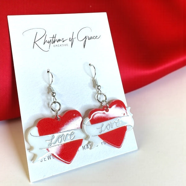 Spread the Love & Peace! Red Heart Earrings for Every Occasion - Rhythms of Grace Creative