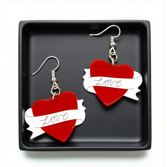 Spread the Love & Peace! Red Heart Earrings for Every Occasion - Rhythms of Grace Creative