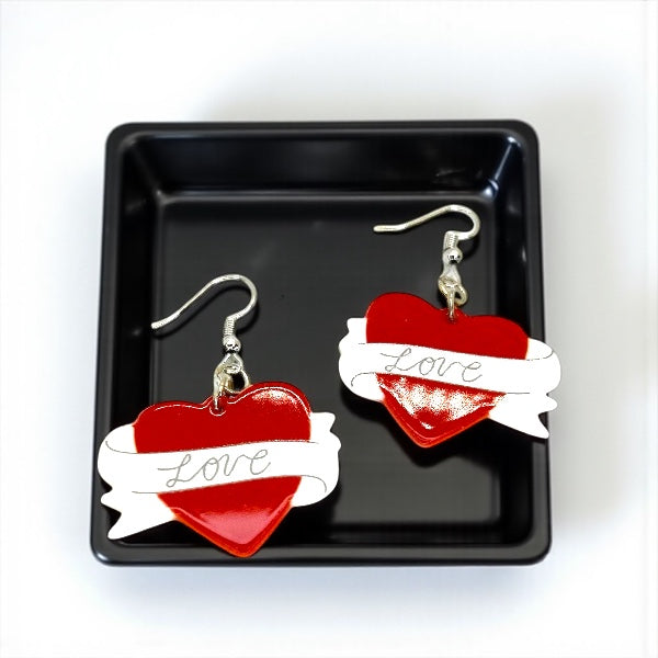 Spread the Love & Peace! Red Heart Earrings for Every Occasion - Rhythms of Grace Creative
