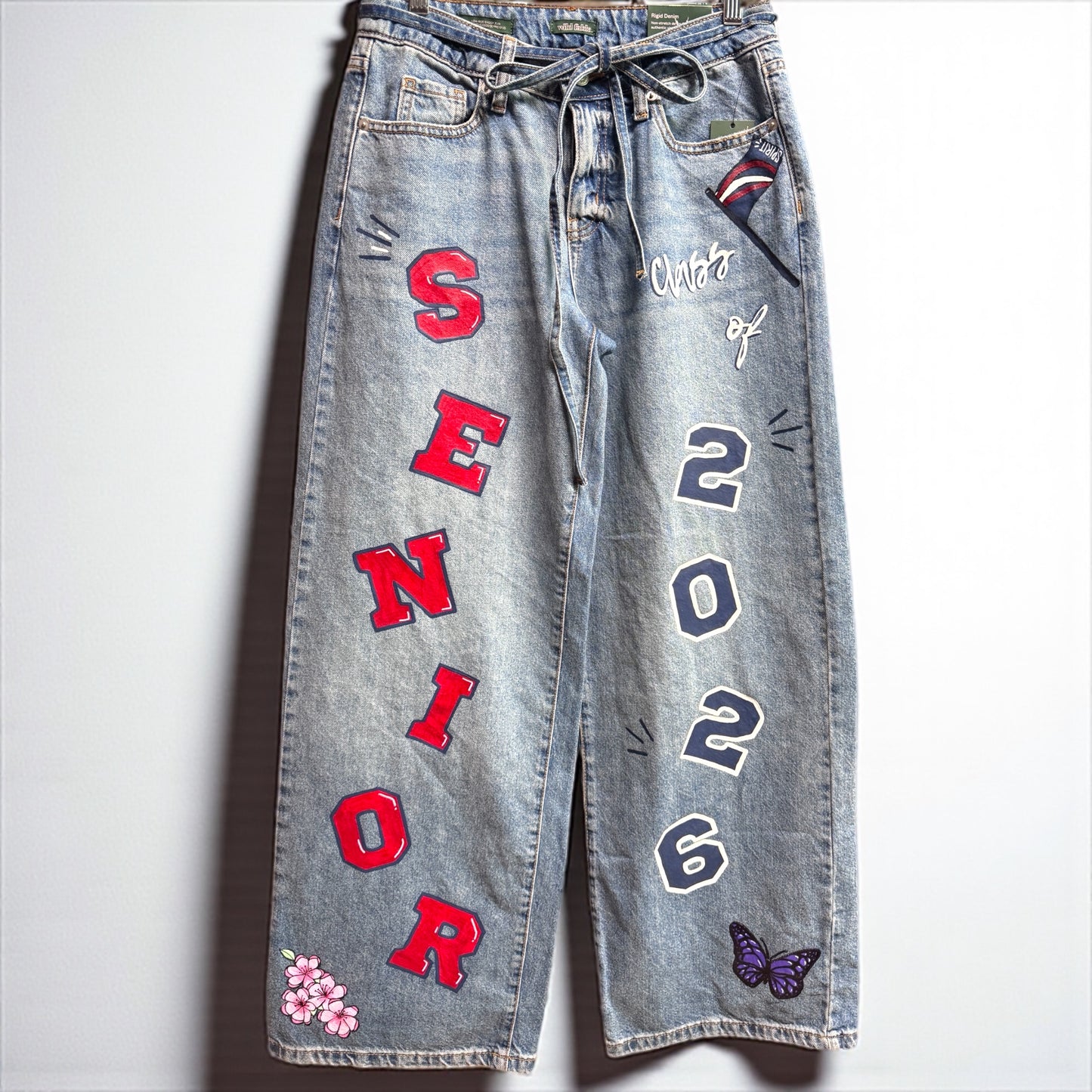 Senior Style With a Splash: Custom Hand-Painted Jeans for Class of 2026!