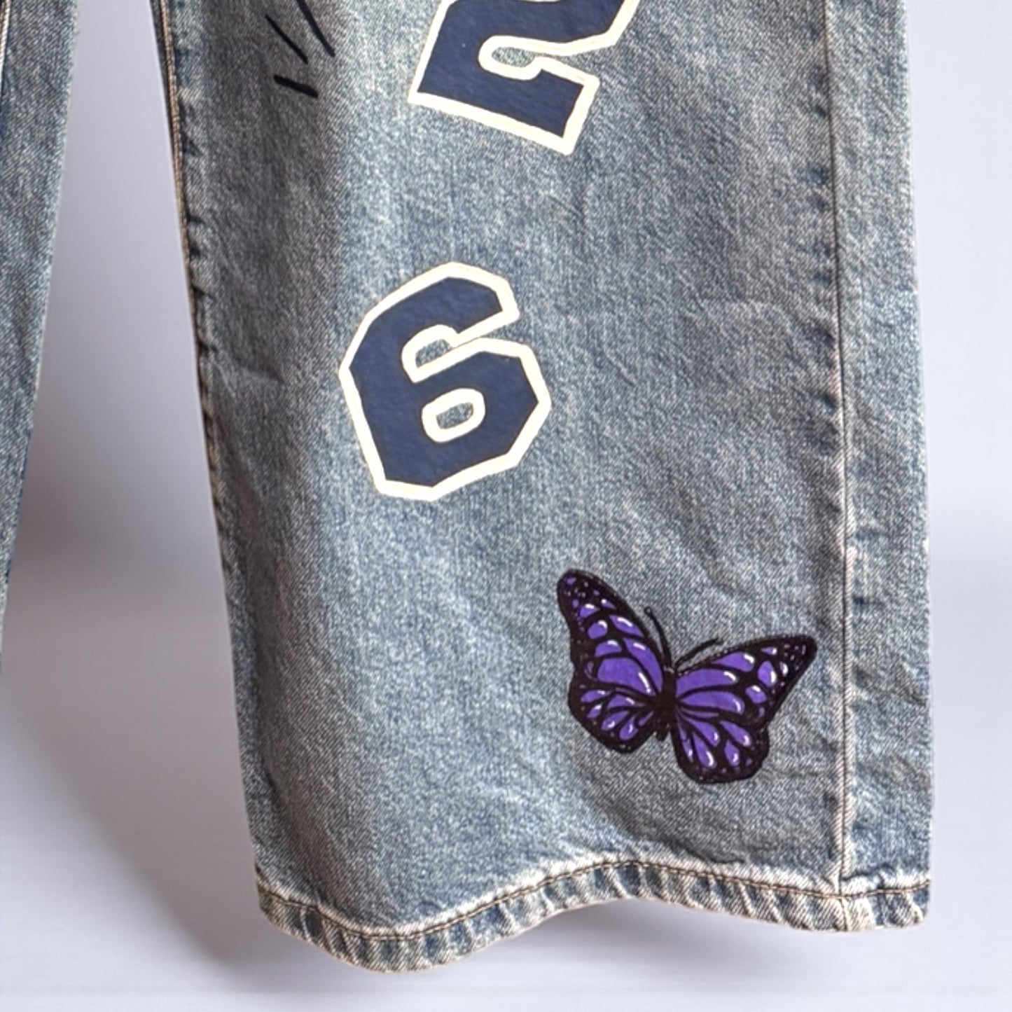 Senior Style With a Splash: Custom Hand-Painted Jeans for Class of 2026!