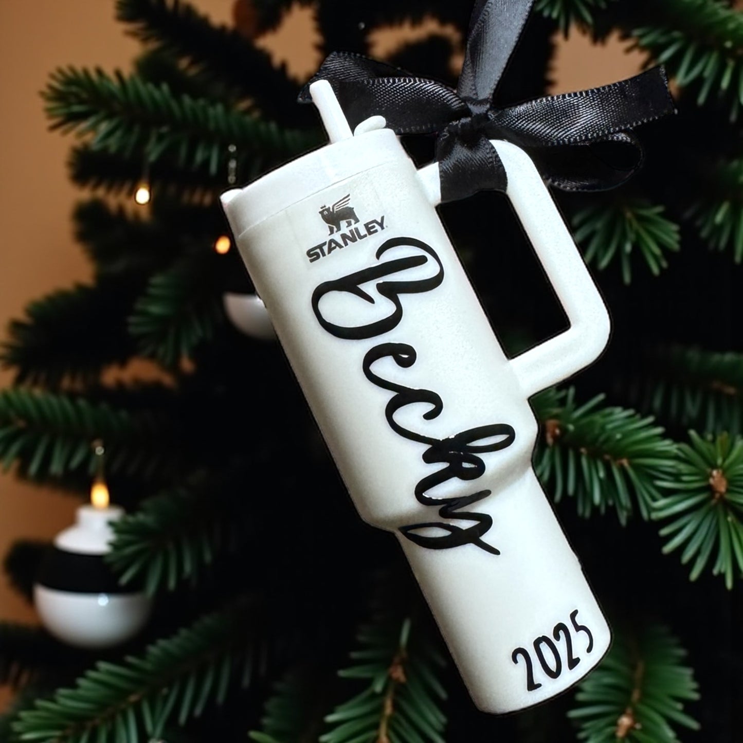 Cheers to the Season: Personalized Mini Stanley Cup Ornaments for the Perfect Gift!