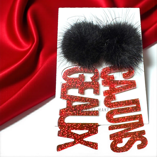 Geaux Cajuns Earrings – Game Day Spirit Jewelry, Ragin’ Cajuns Accessories