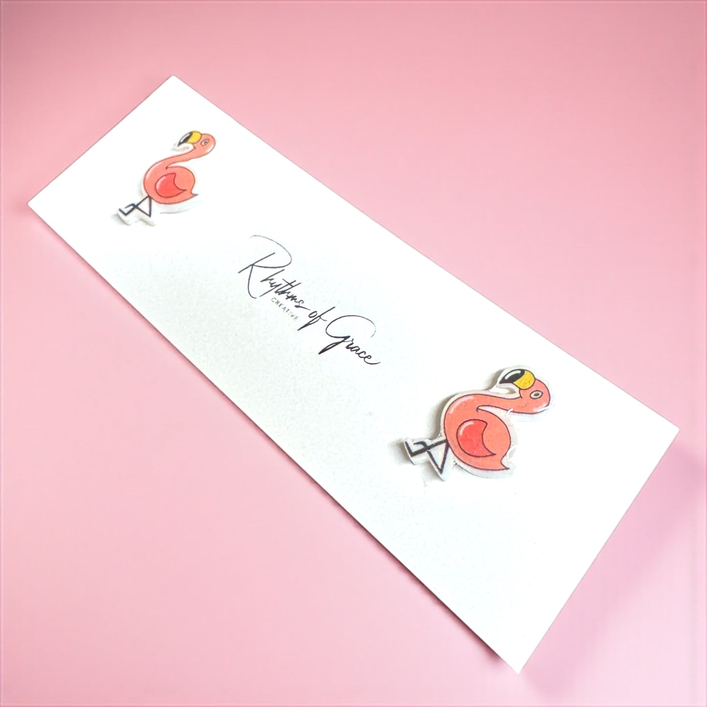 Pretty in Pink – Flamingo Stud Earrings 🦩